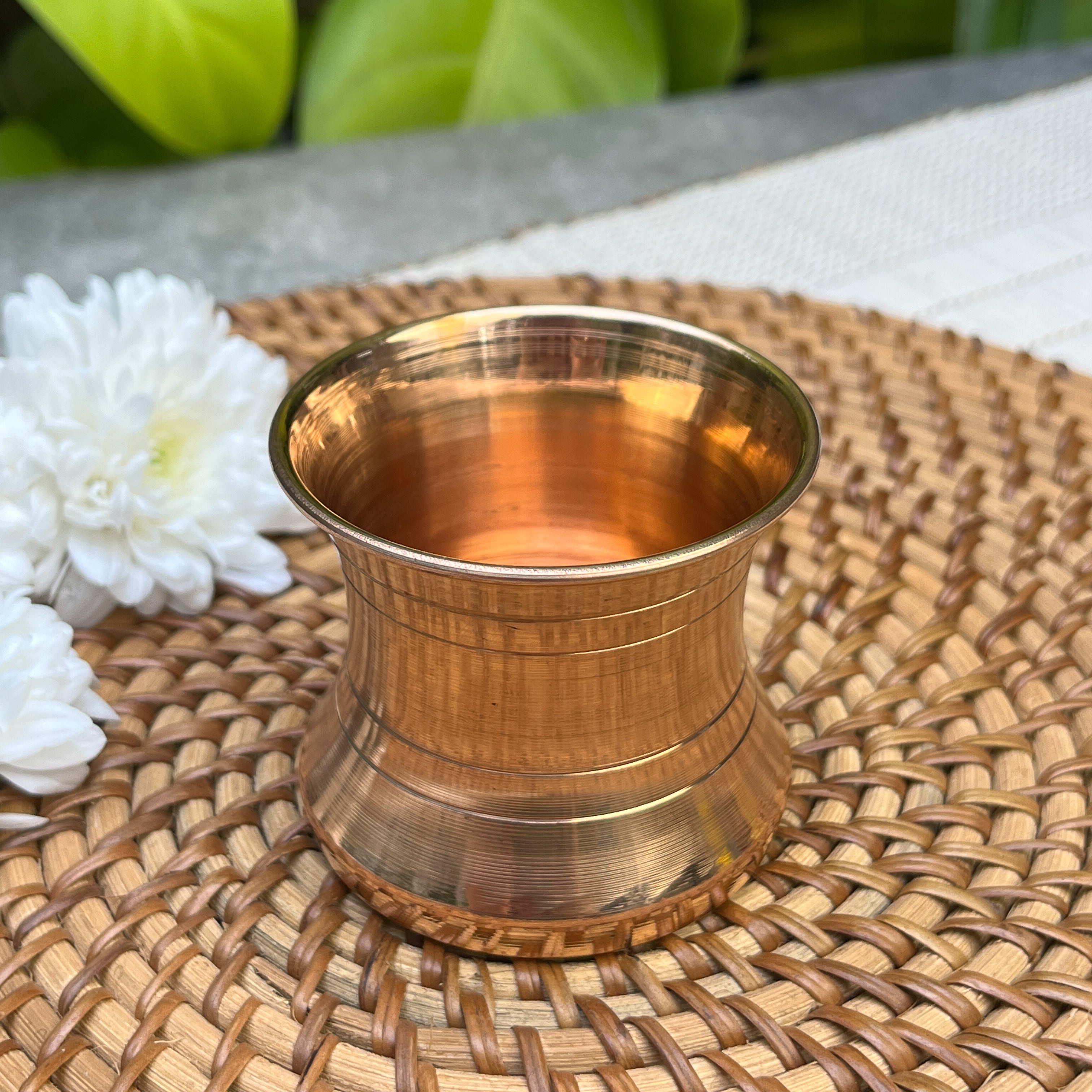 100% Pure and Lead Free Elegant Copper Lota Small - 160 ML Capacity - Puja / Suryanamaskar