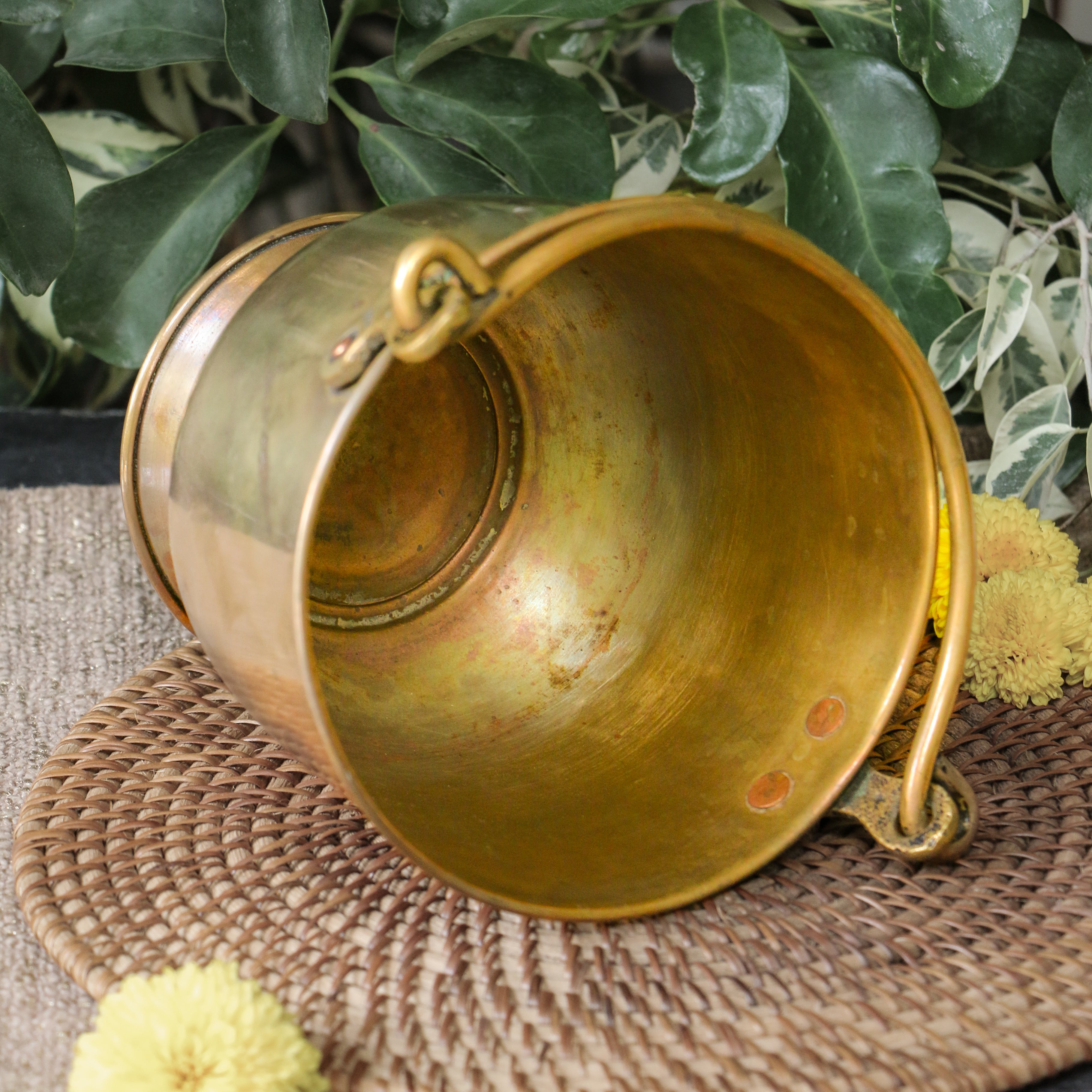 Vintage Brassware Balti / Bucket / Vase - 6.5 Inches