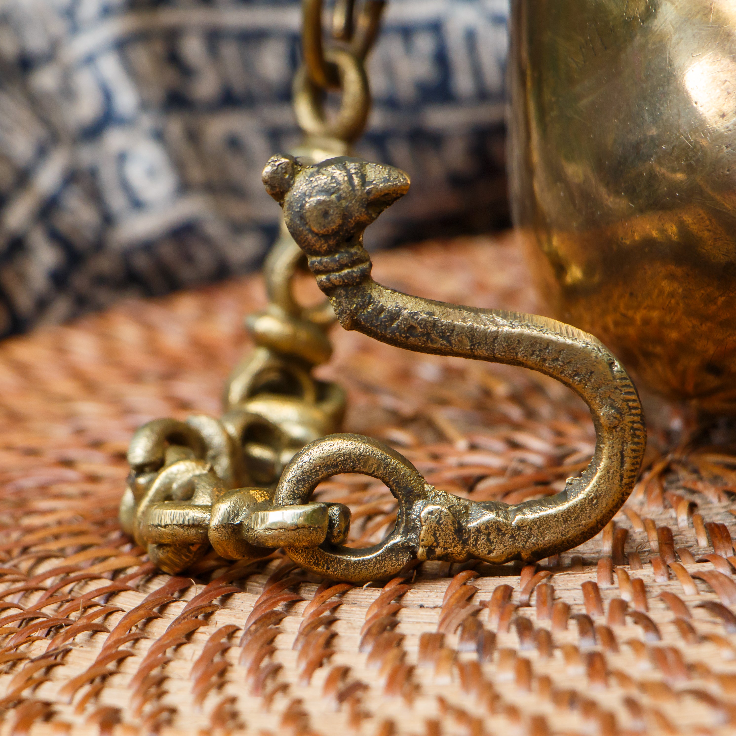 Ambi Pure Brass Vintage Lota with Chain