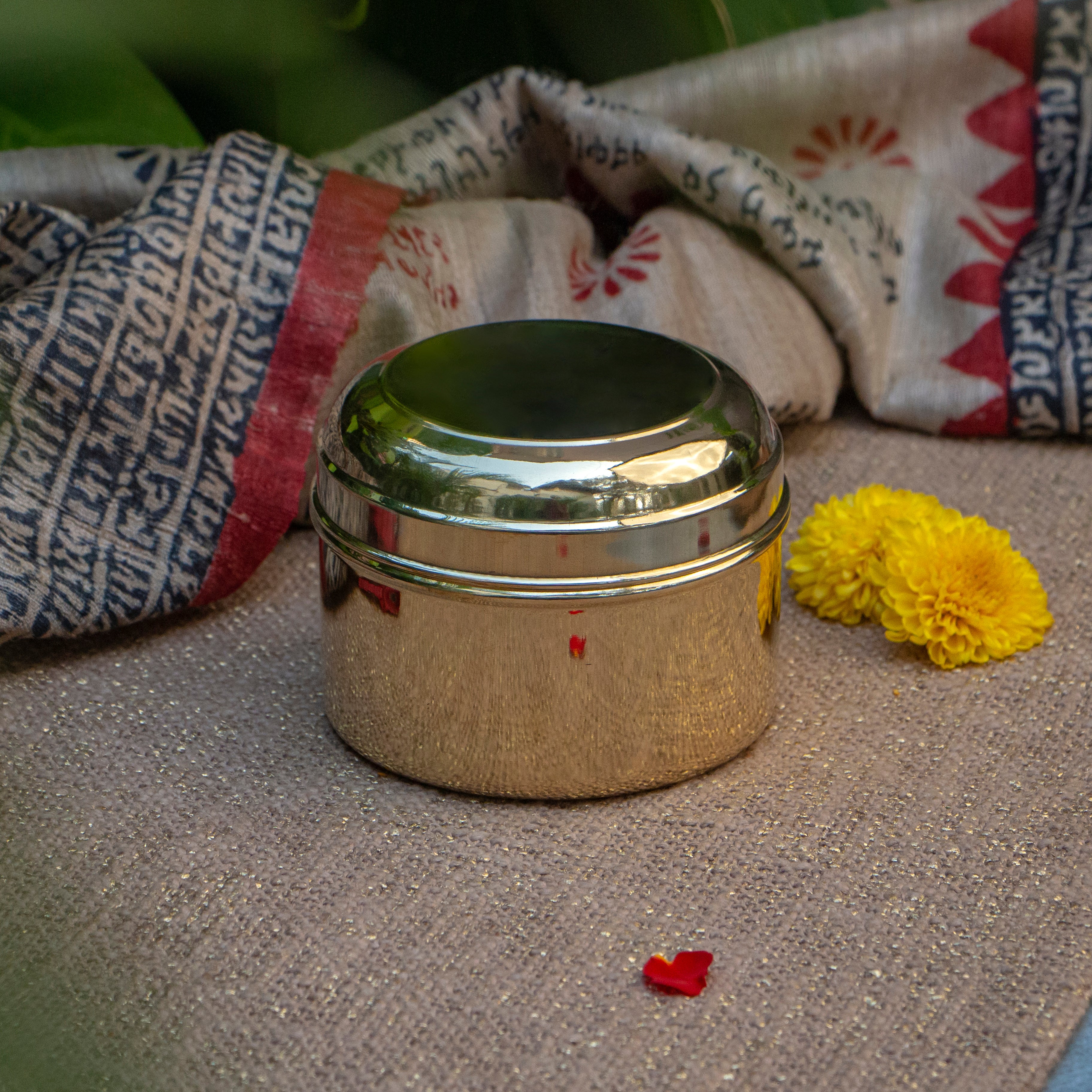 Ambi Pure Brass Laddoo / Kitchen Storage Box XL