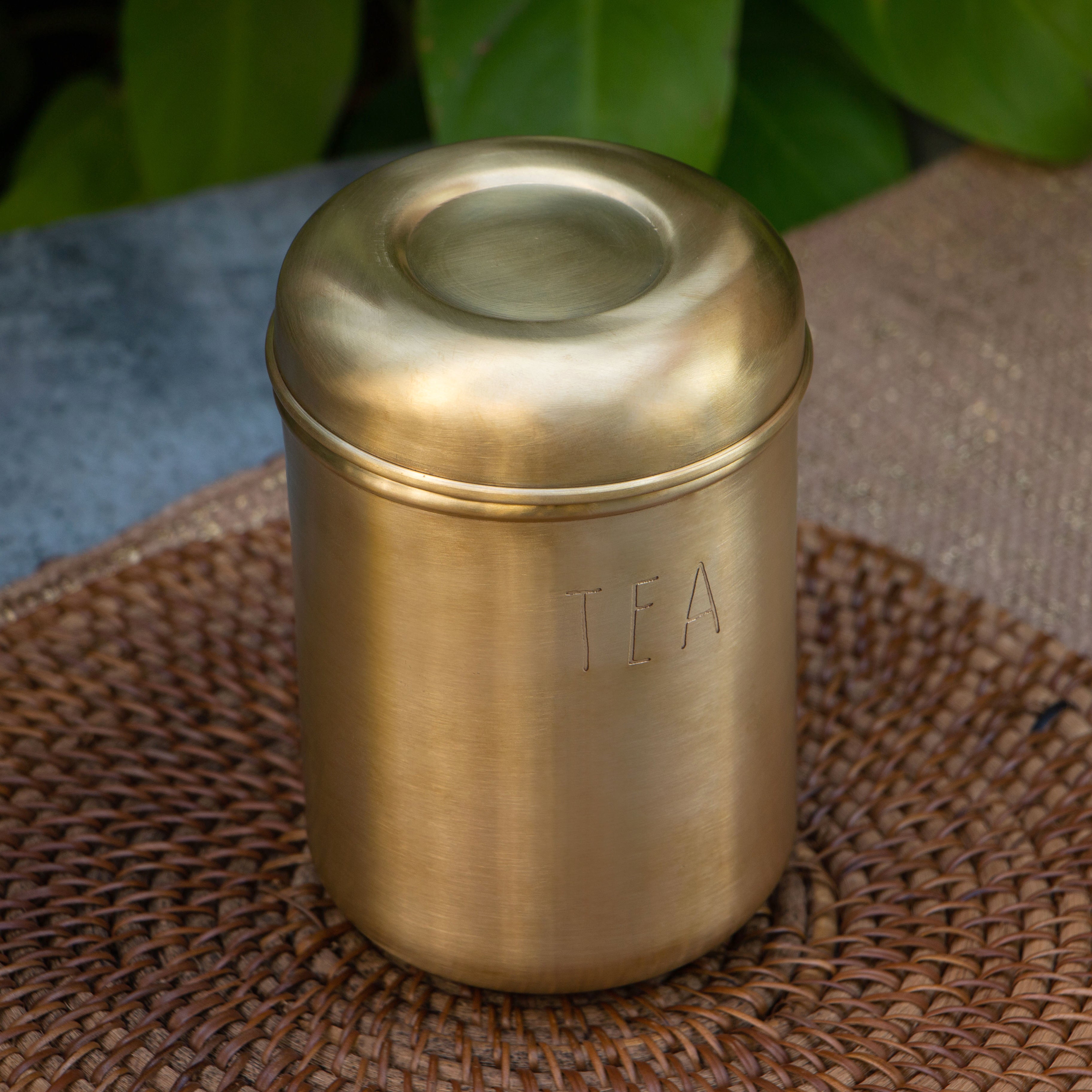 Pure Brass Tea Jar Storage Box