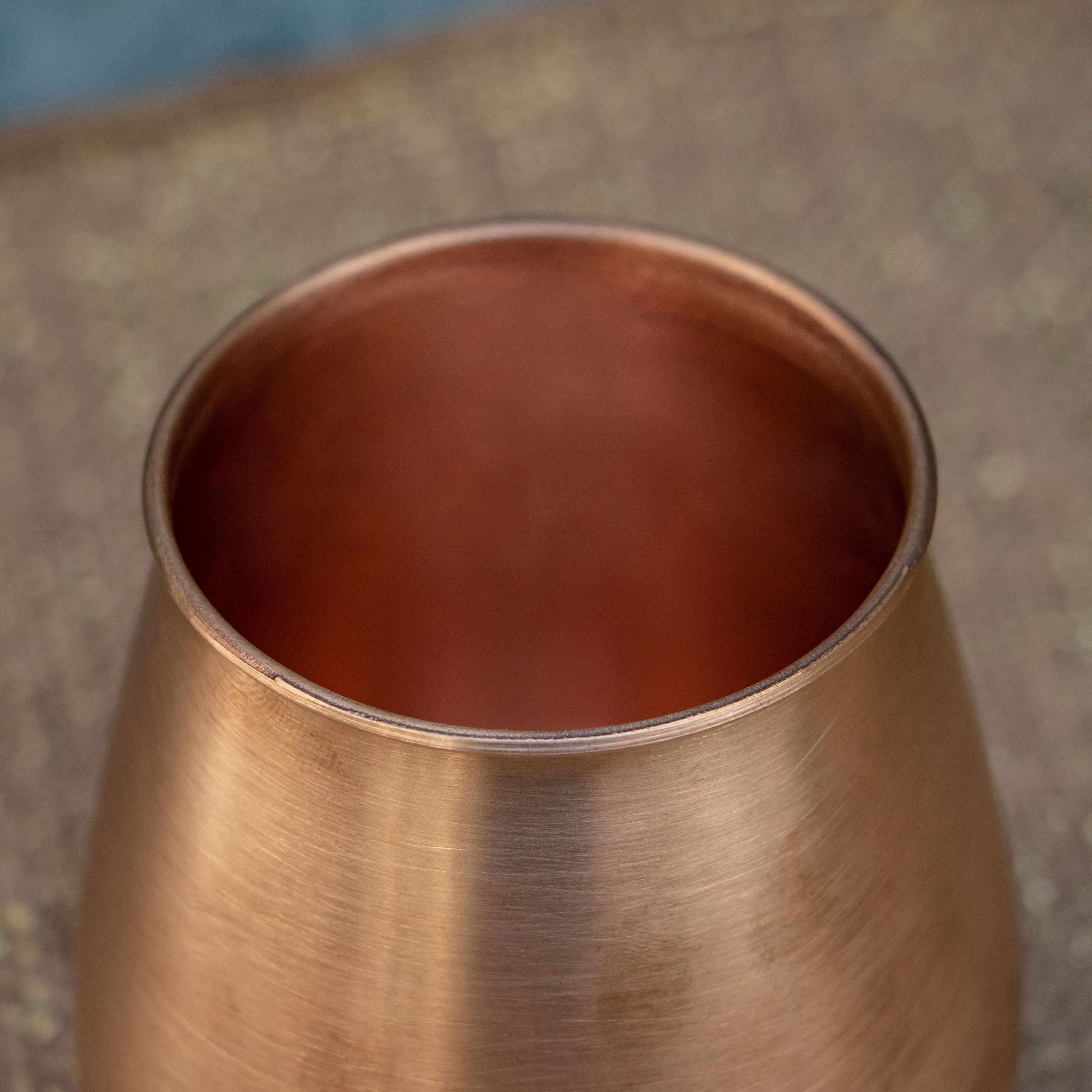 Ambi Elegant Traditional Pure Copper Lota Glass Matte