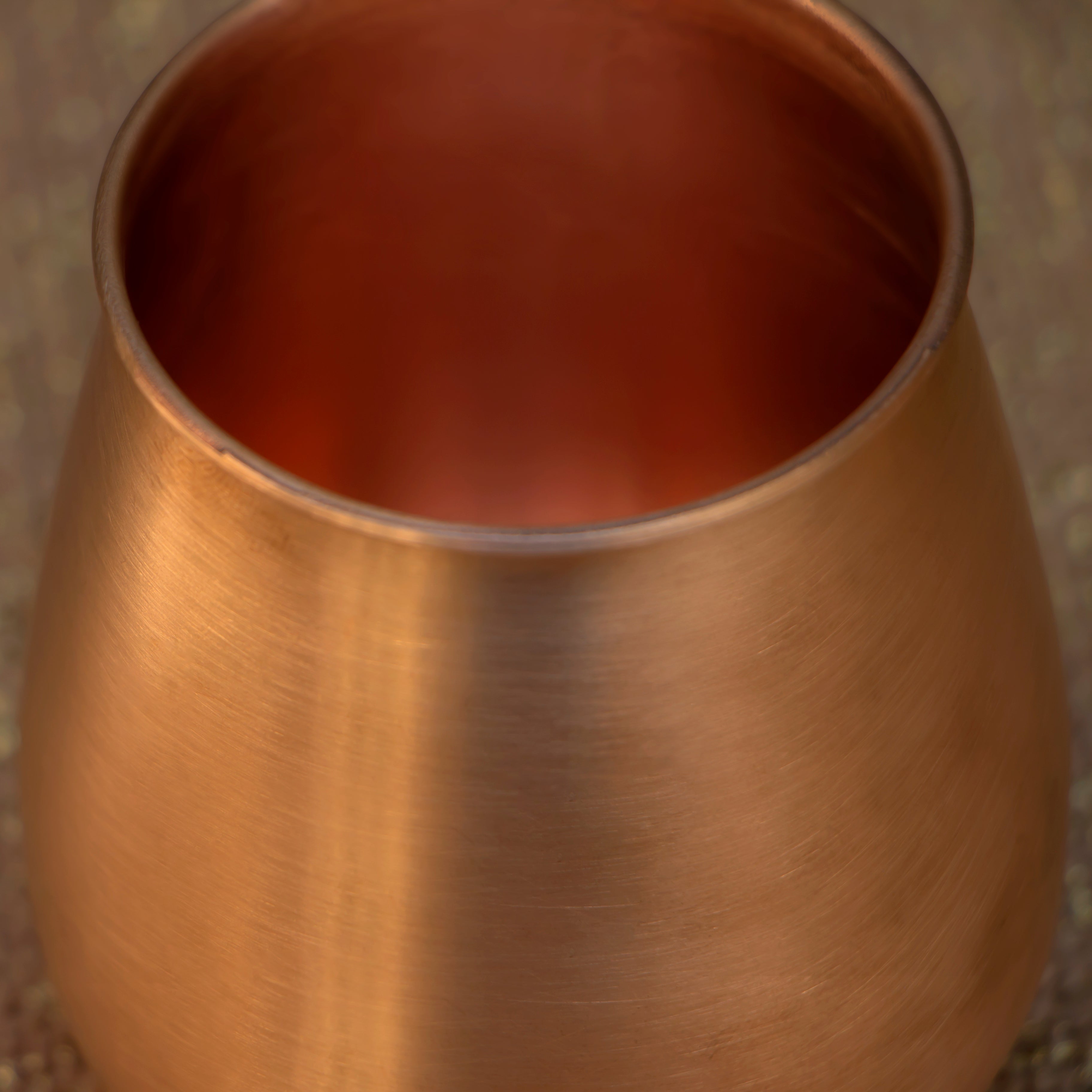 Ambi Elegant Traditional Pure Copper Lota Glass Matte