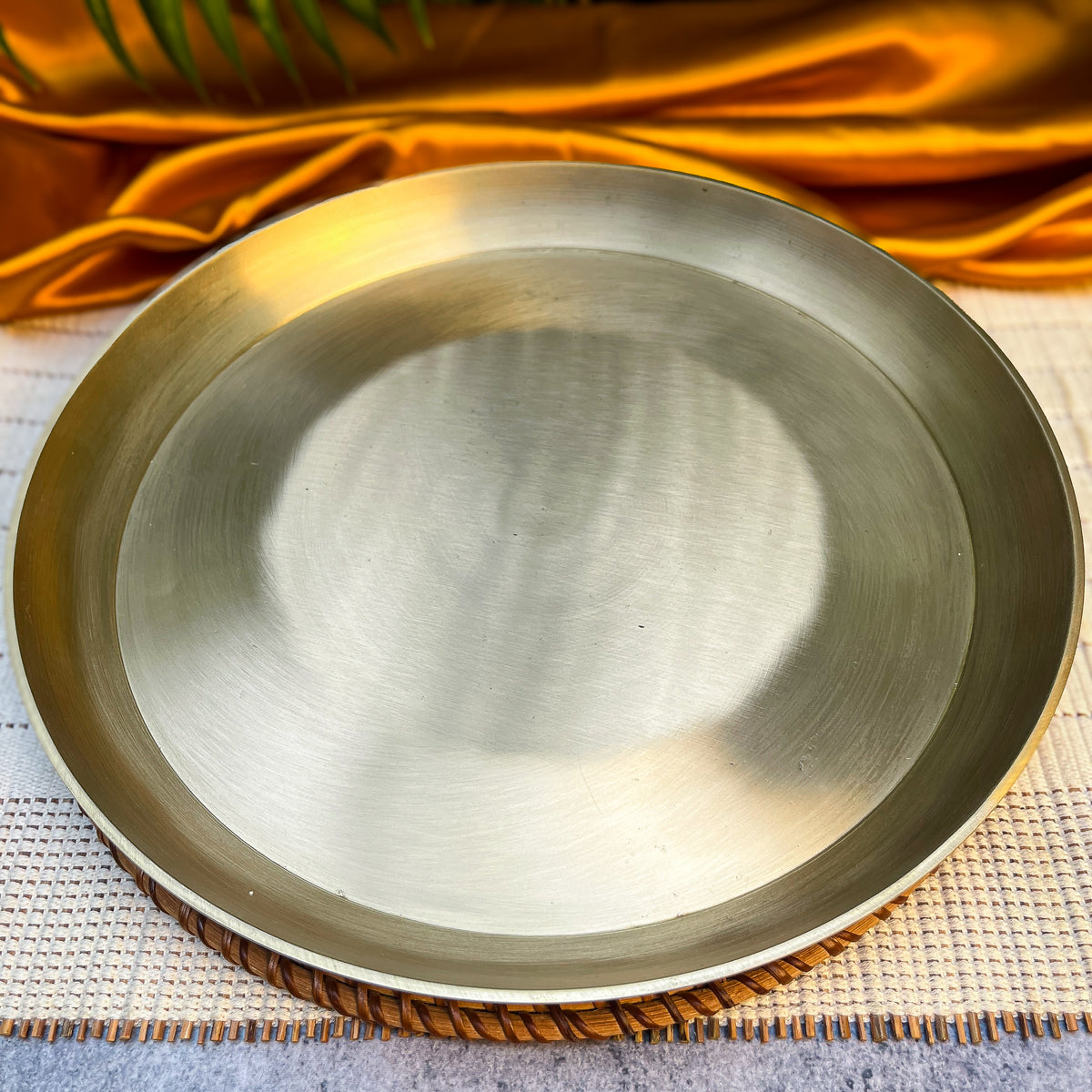 Ambi Kansa Snack and Dip Platter | Premium Serving and Gift Set
