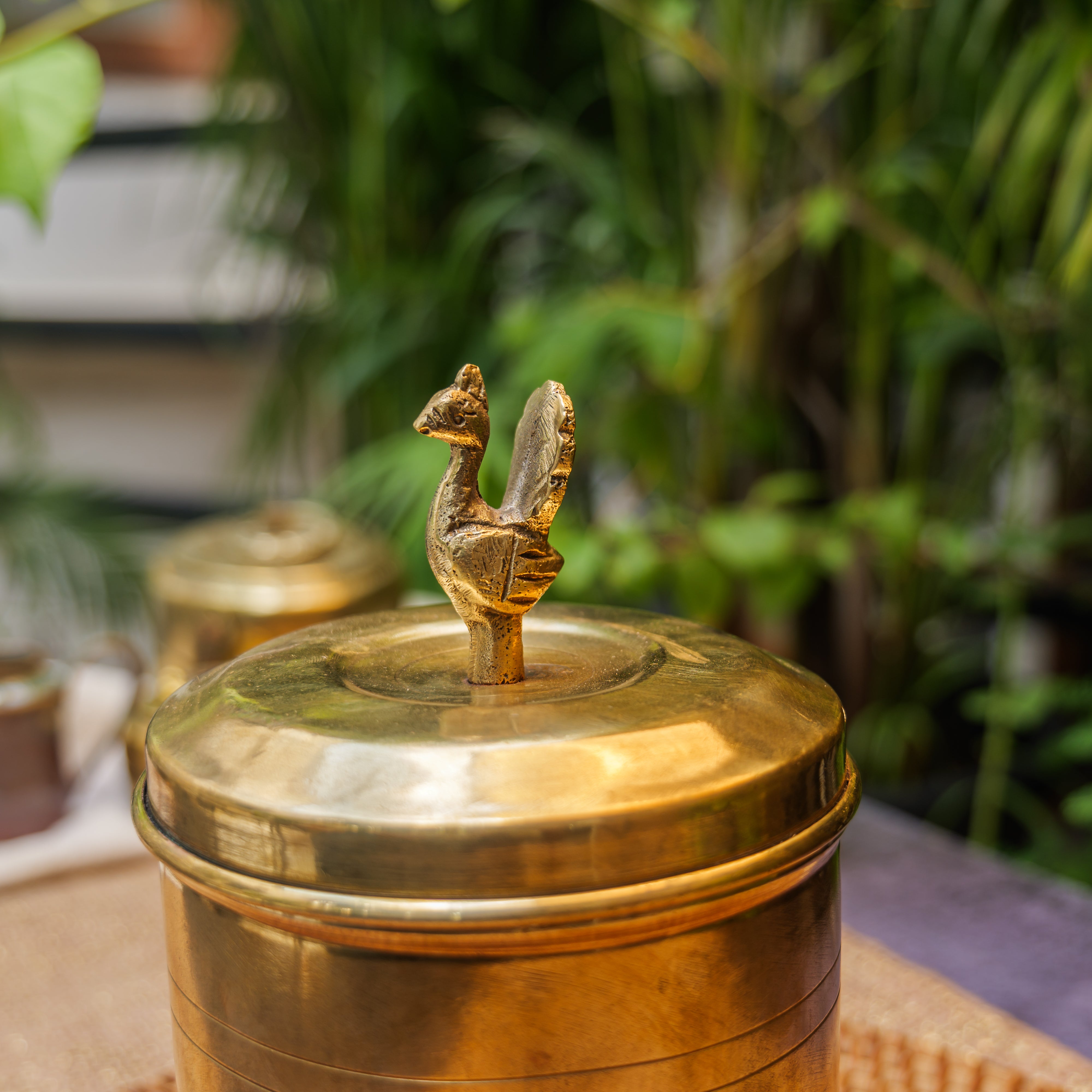 Vintage Brass Storage Box