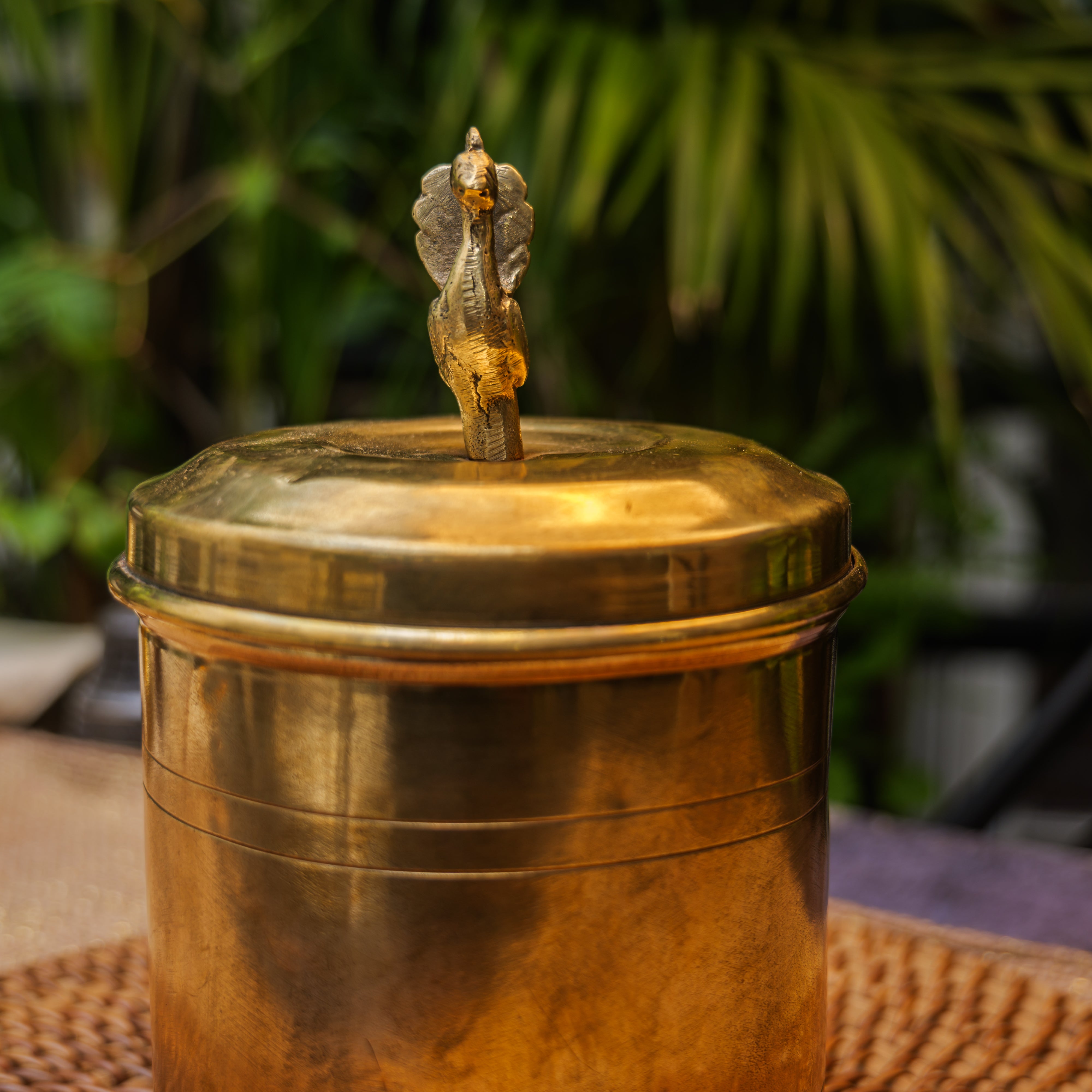 Vintage Brass Storage Box