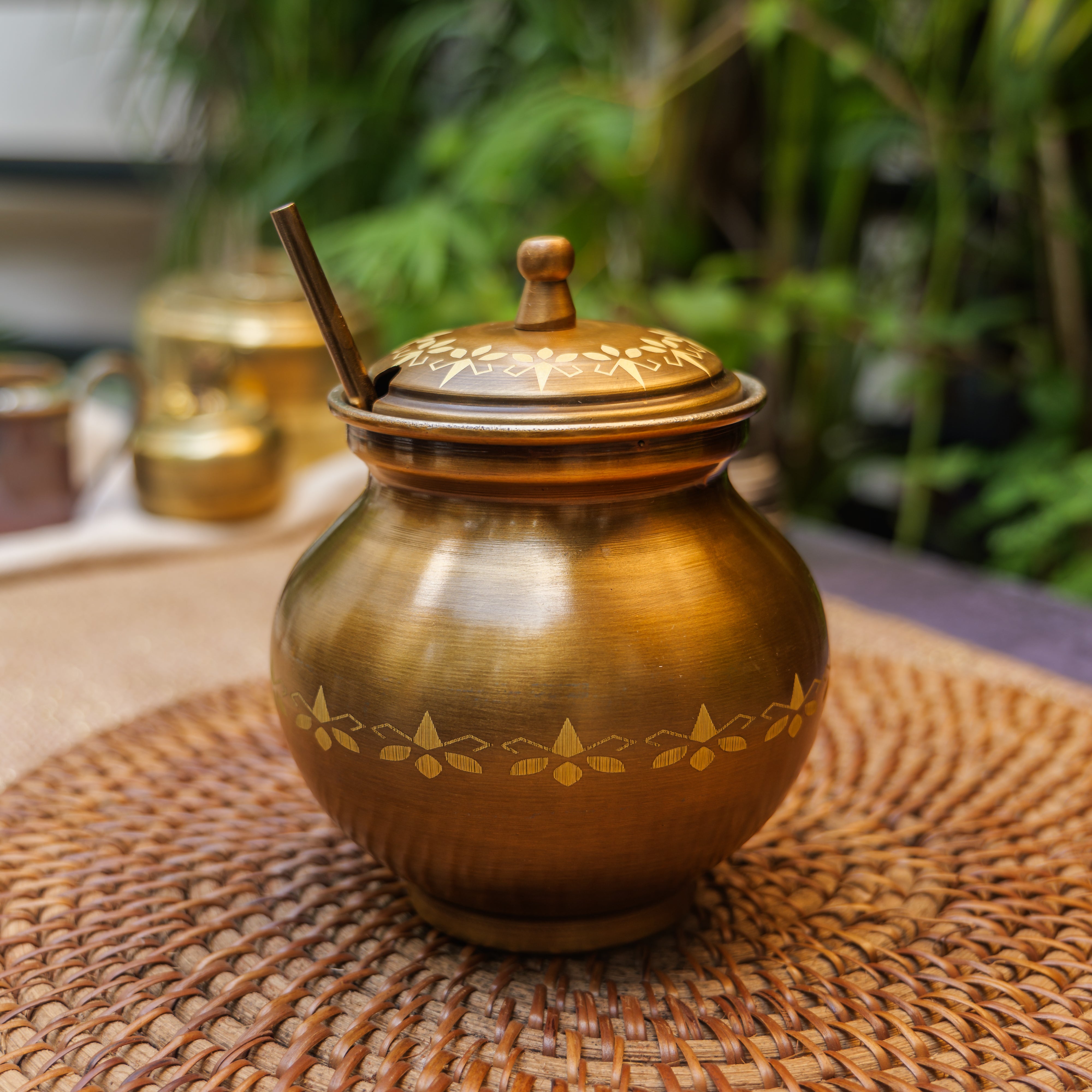 Ambi Pure Brass Vintage Ghee Pot