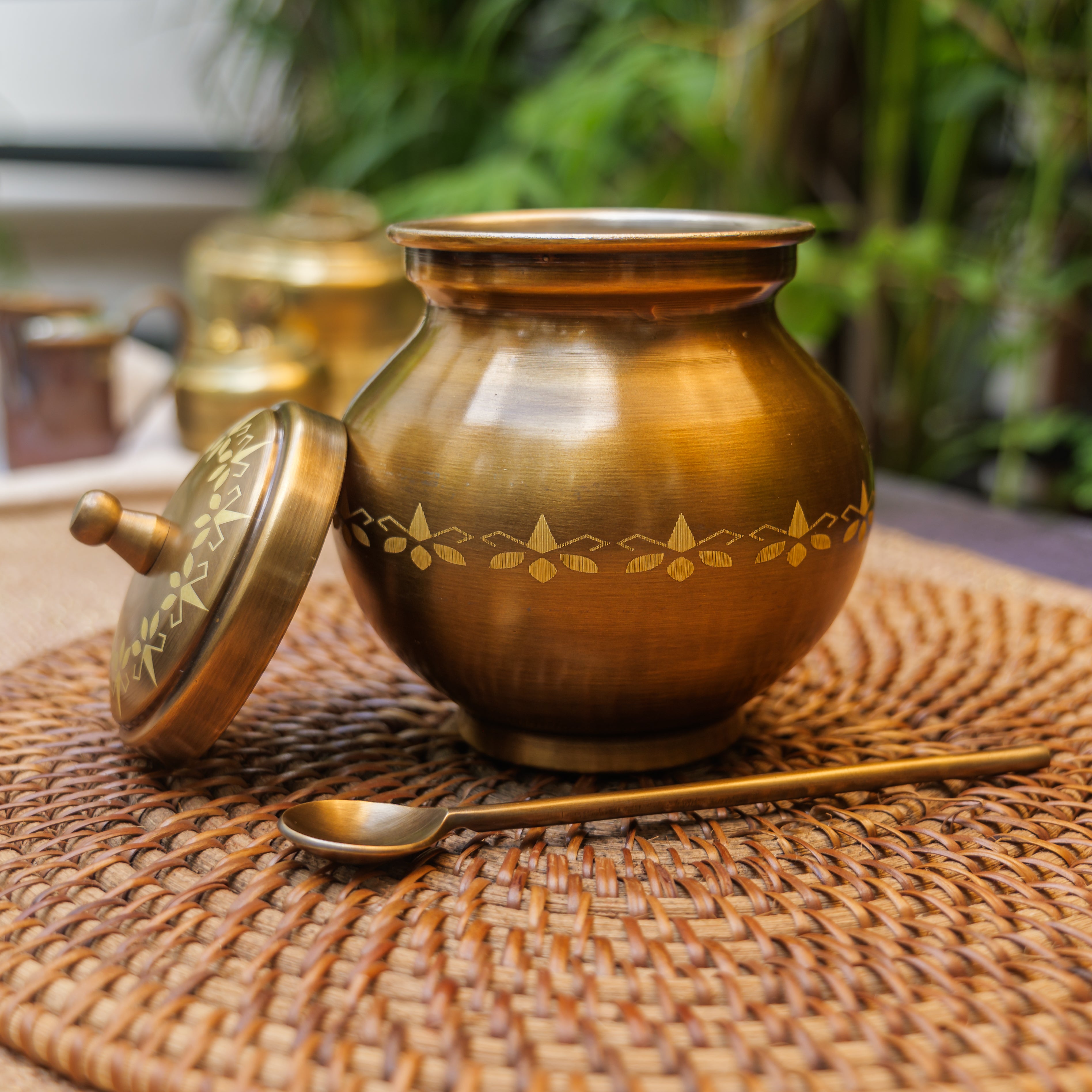 Ambi Pure Brass Vintage Ghee Pot