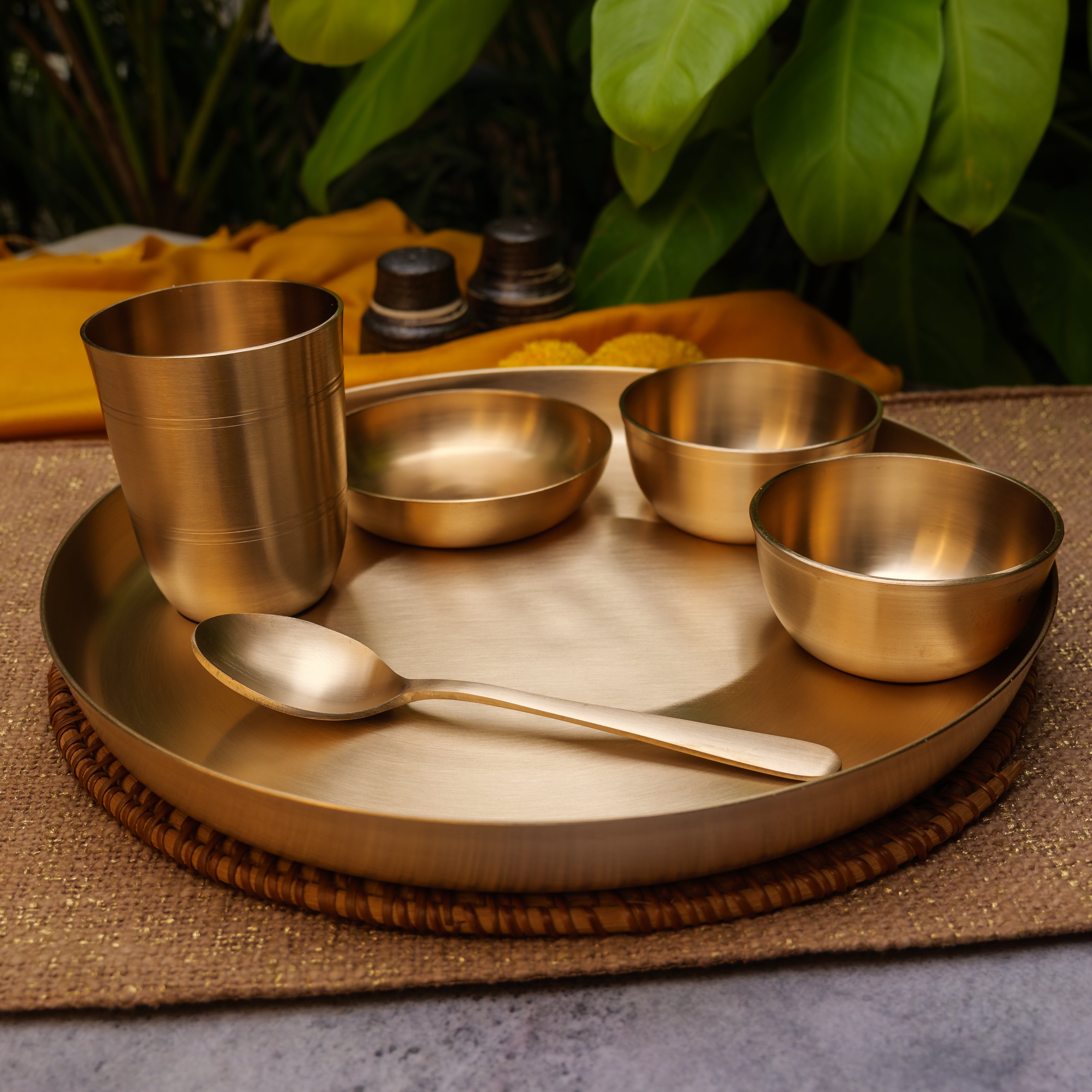 Ambi Pure Kansa Thali Set of 6