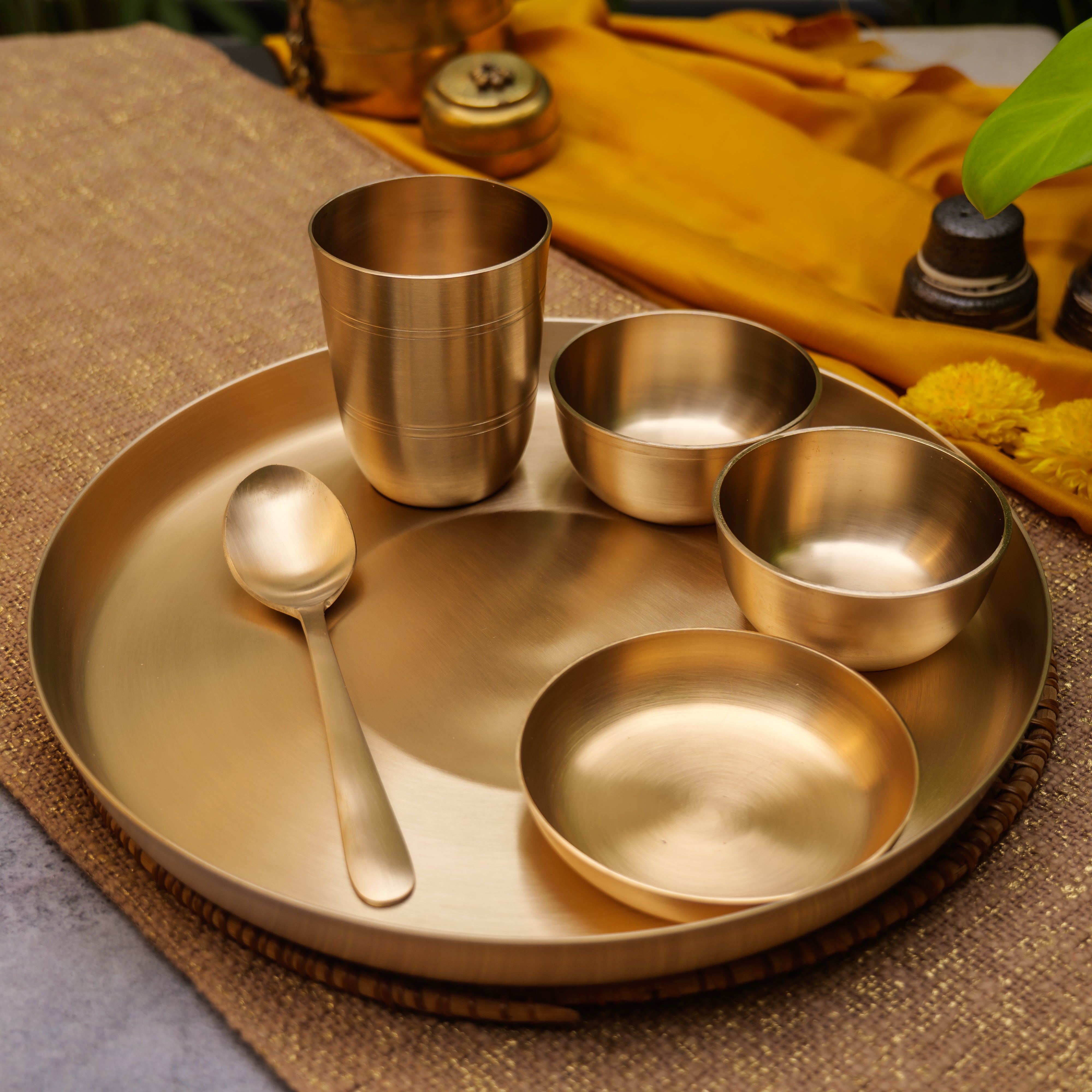 Ambi Pure Kansa Thali Set of 6
