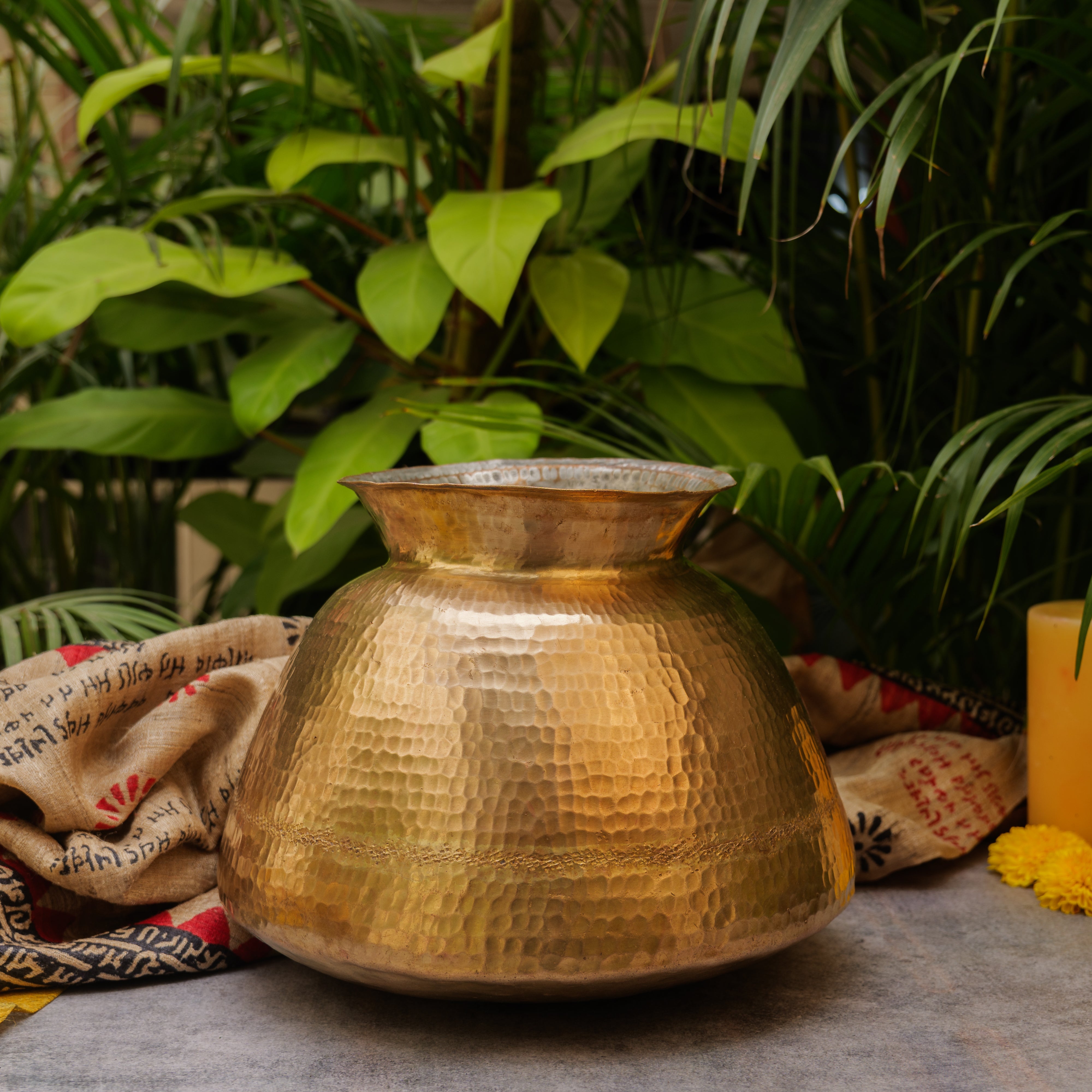 Vintage Brass Water Pot (Mataka) / Planter / Vase- Rare Conical Shaped