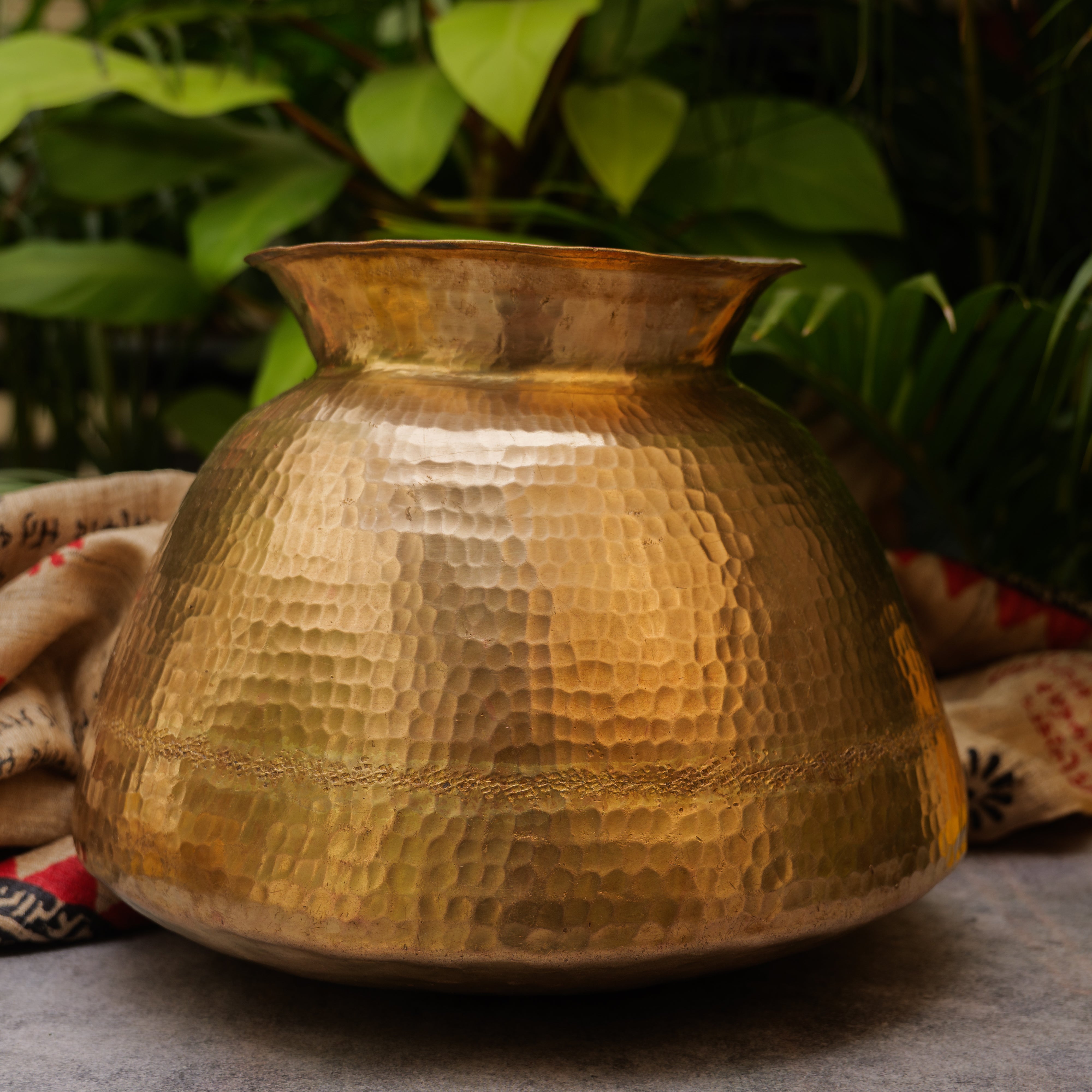 Vintage Brass Water Pot (Mataka) / Planter / Vase- Rare Conical Shaped