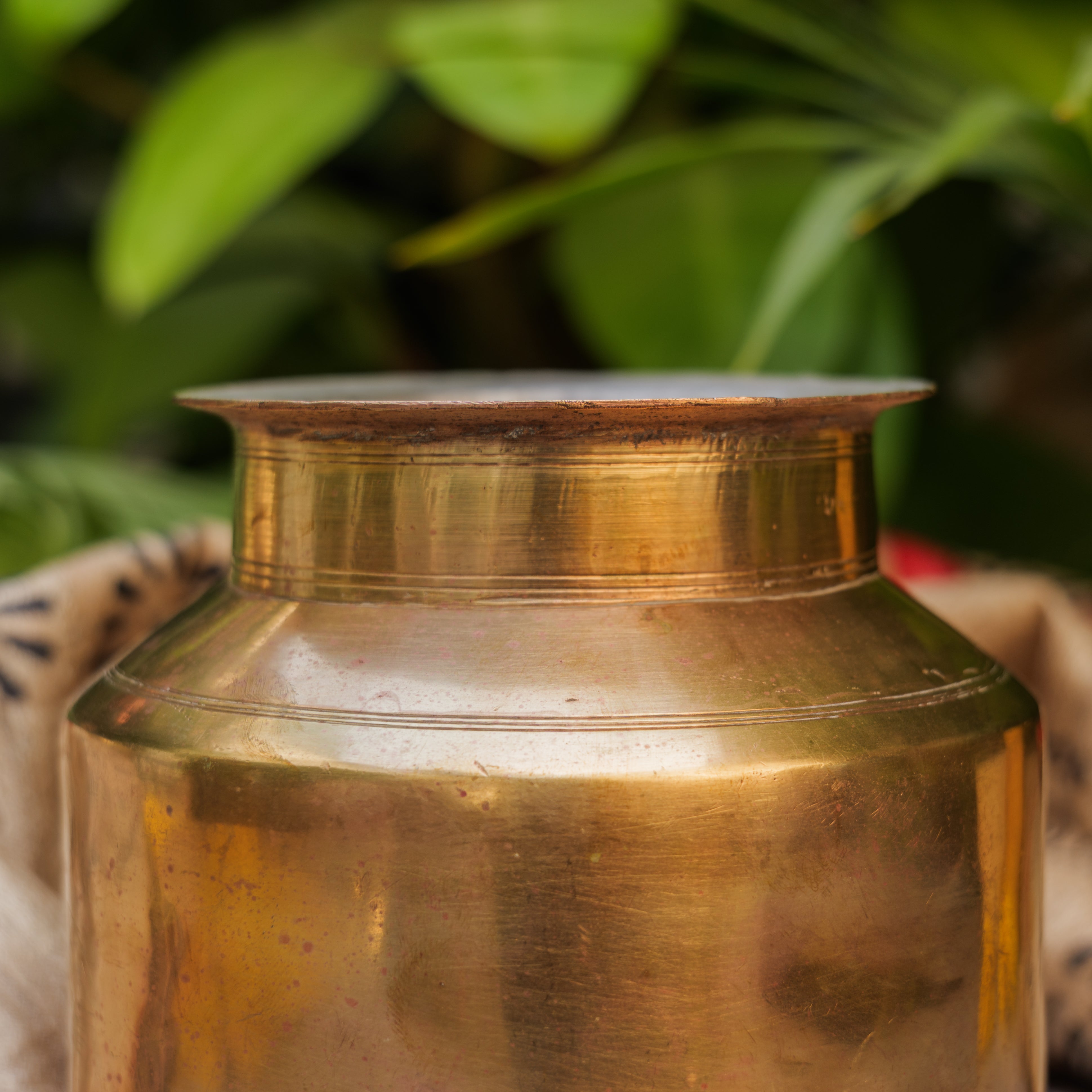 Handcrafted Vintage Conical Brass Vessel / Vase / Lota / Matka