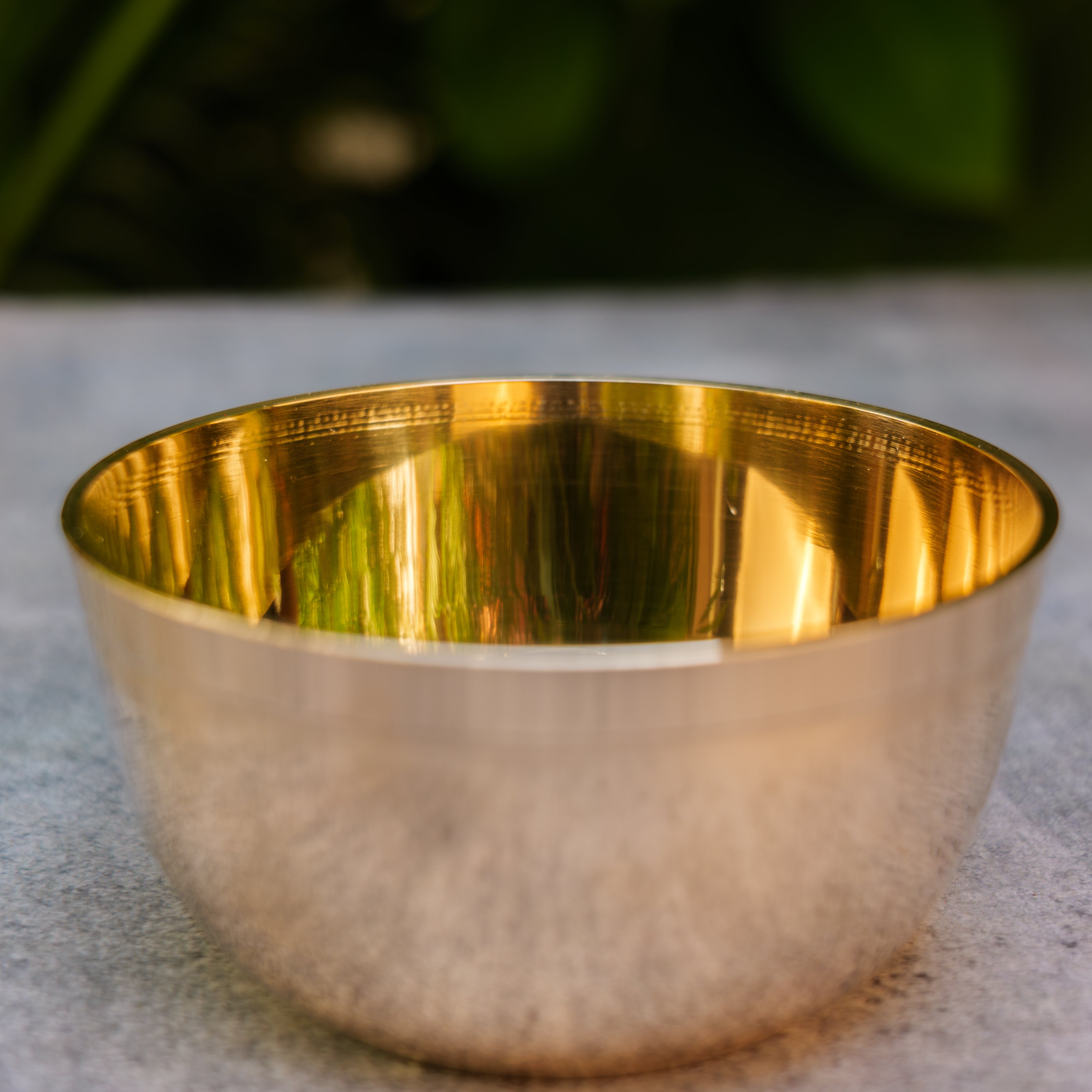 AMBI Pure Kansa Small Katori / Bowl - 4 inches diameter 175 g - Polished Finish