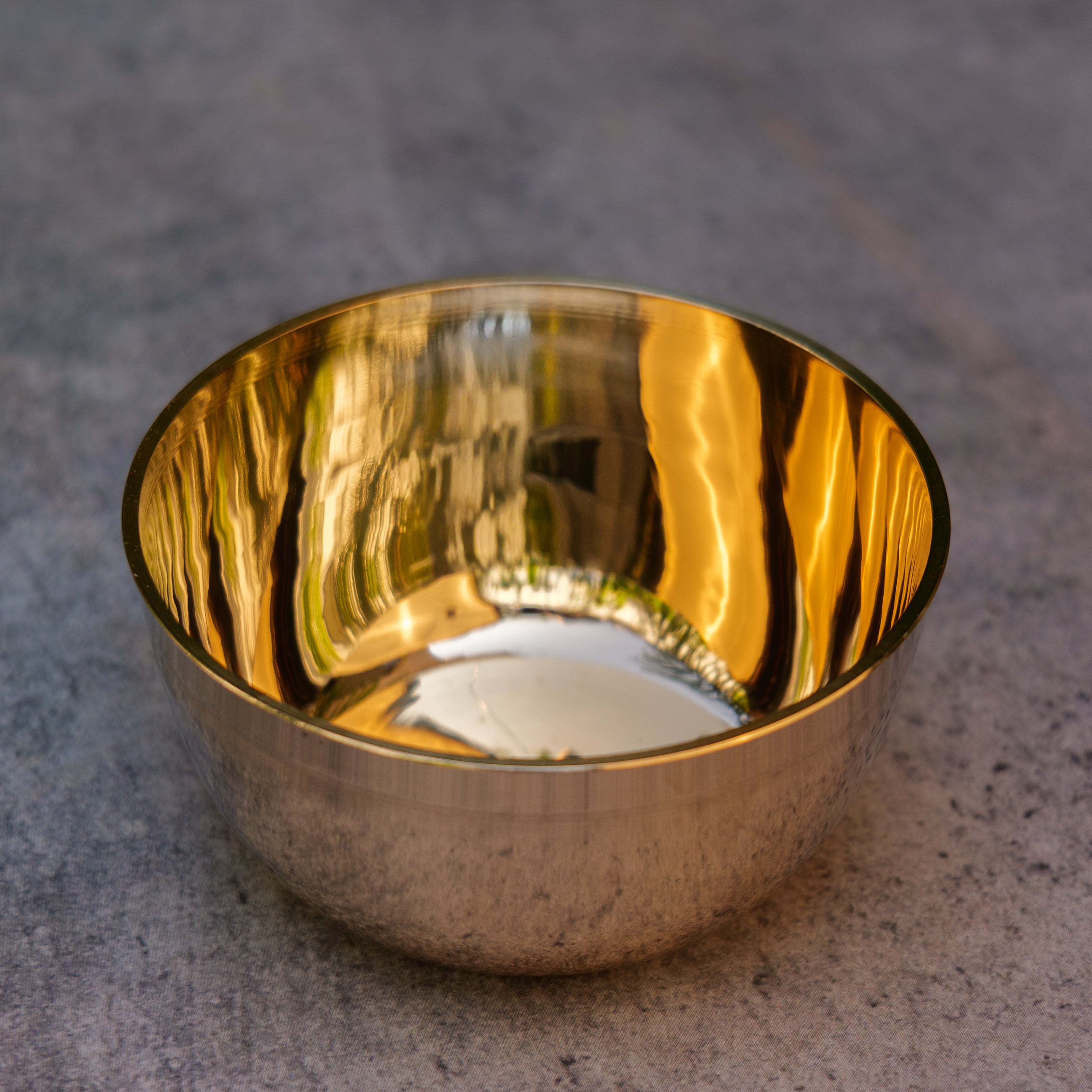 AMBI Pure Kansa Small Katori / Bowl - 4 inches diameter 175 g - Polished Finish