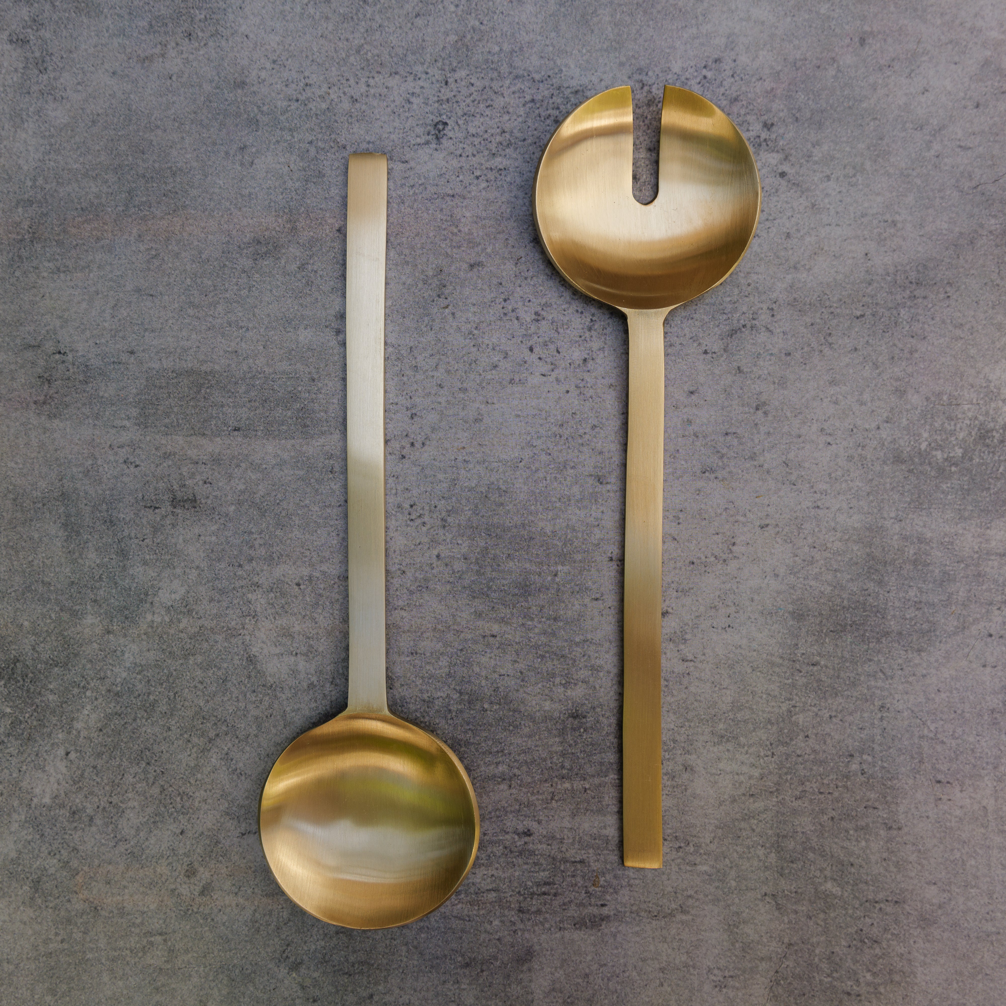 Ambi Pure Brass Salad Server - Set of 2