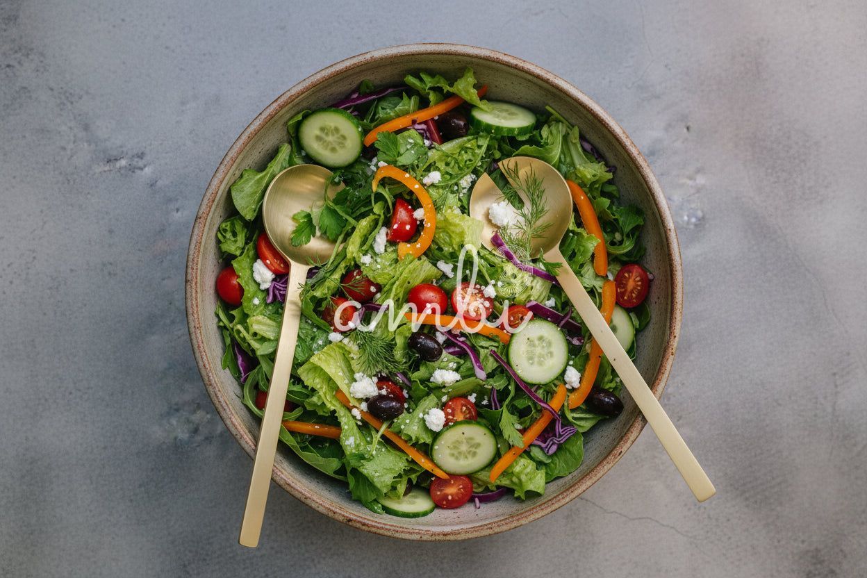 Ambi Pure Brass Salad Server - Set of 2