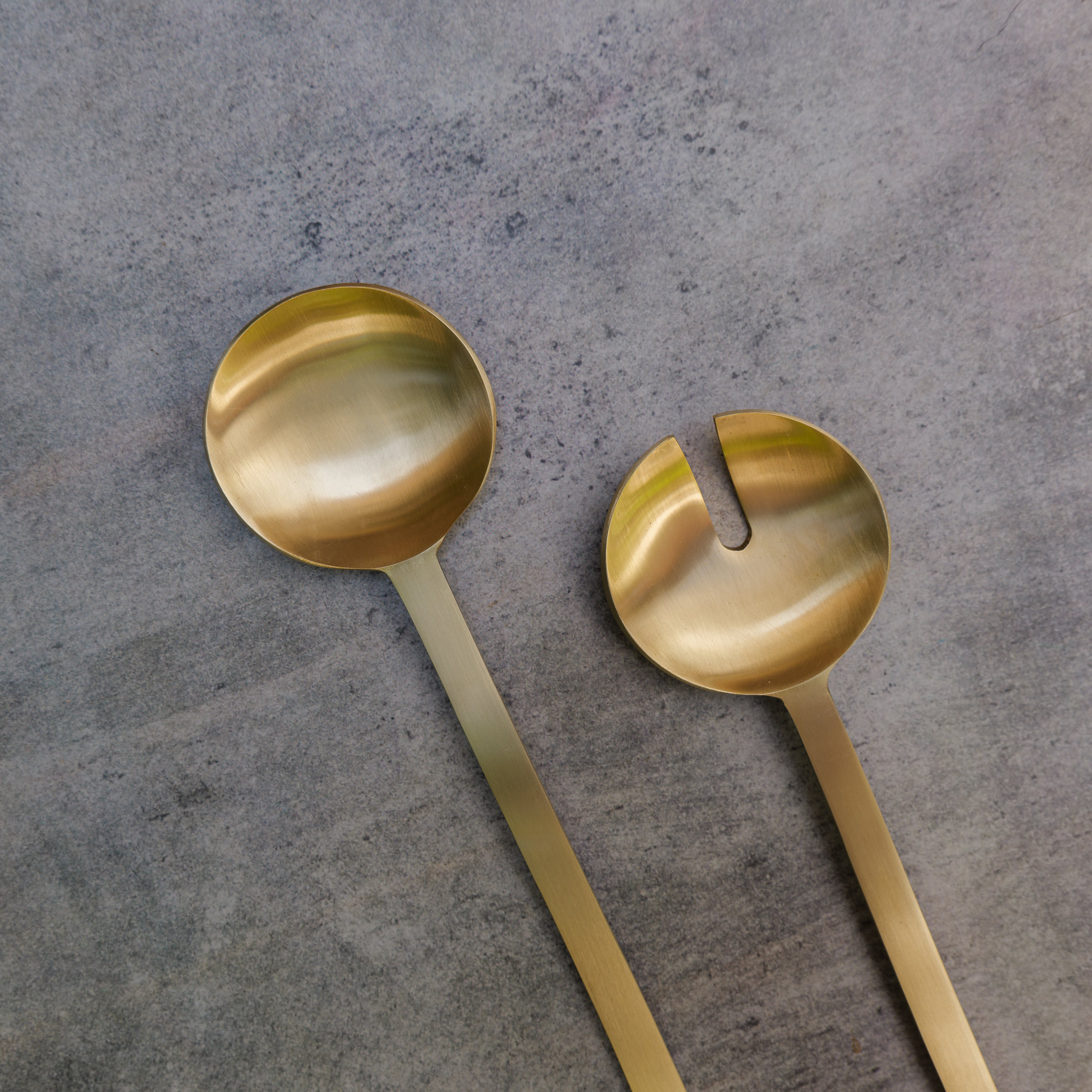 Ambi Pure Brass Salad Server - Set of 2