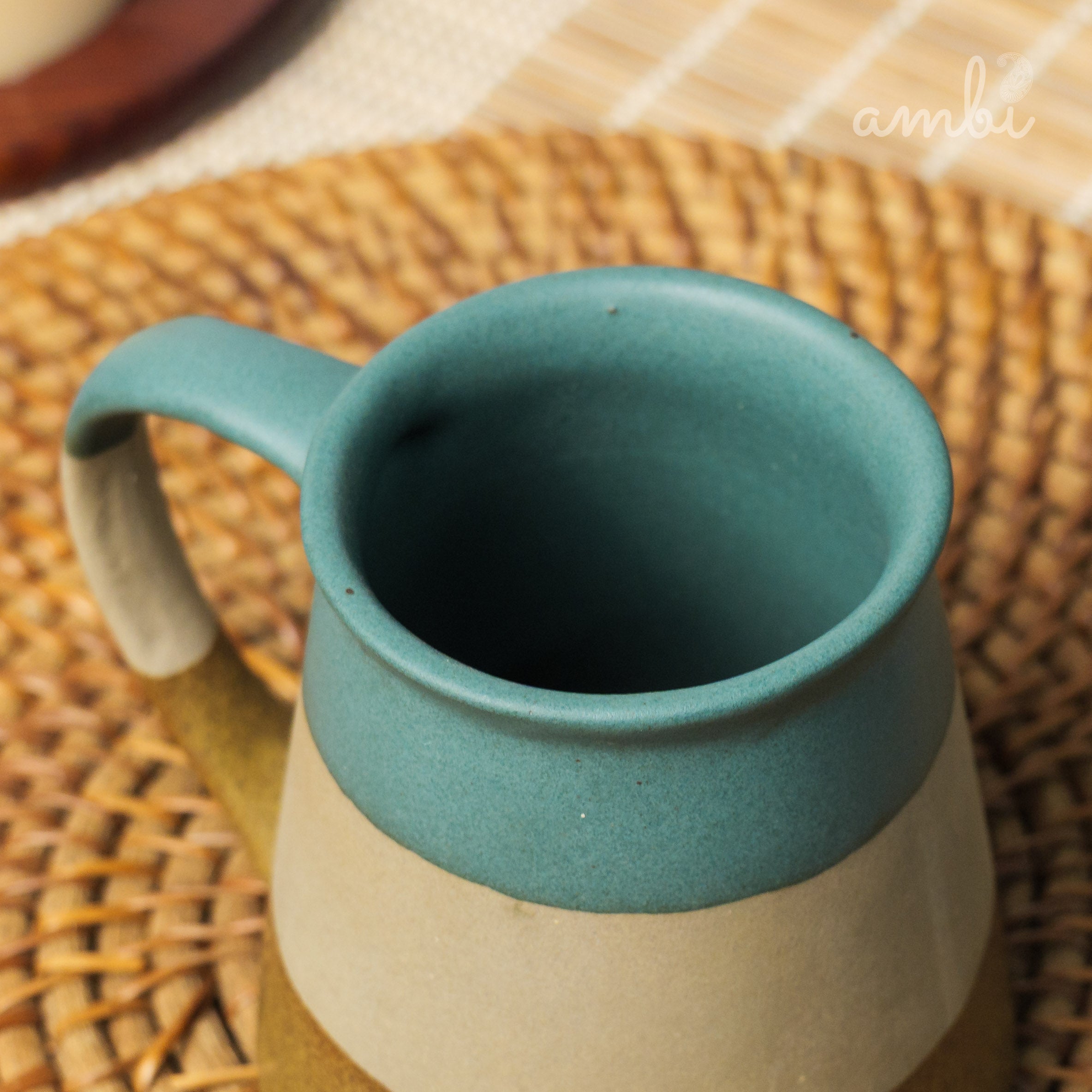 Ambi Stoneware Tri-Color Coffee Mug
