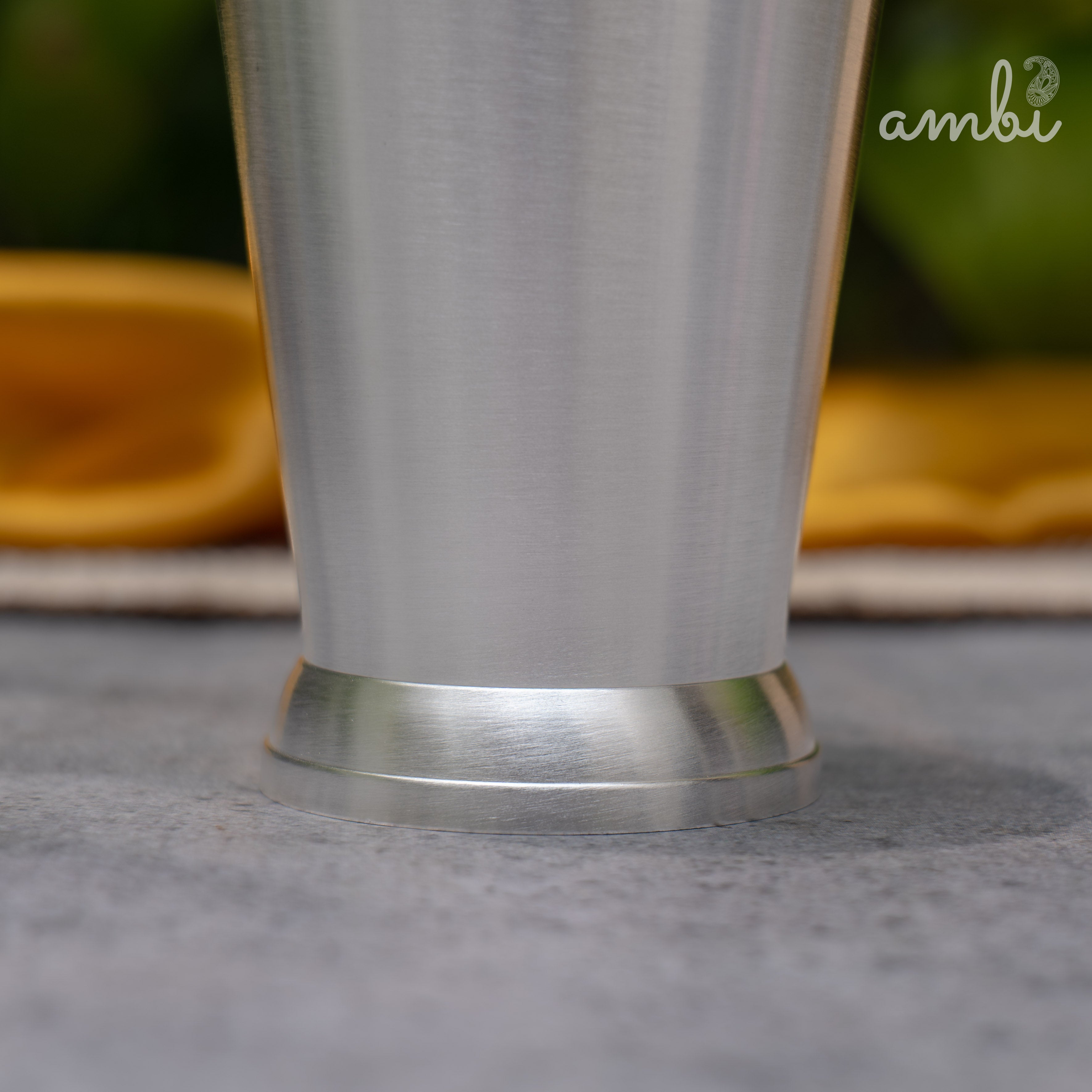Compact 4 Inches Pure Silver-Plated Glass – Elegant & Sturdy