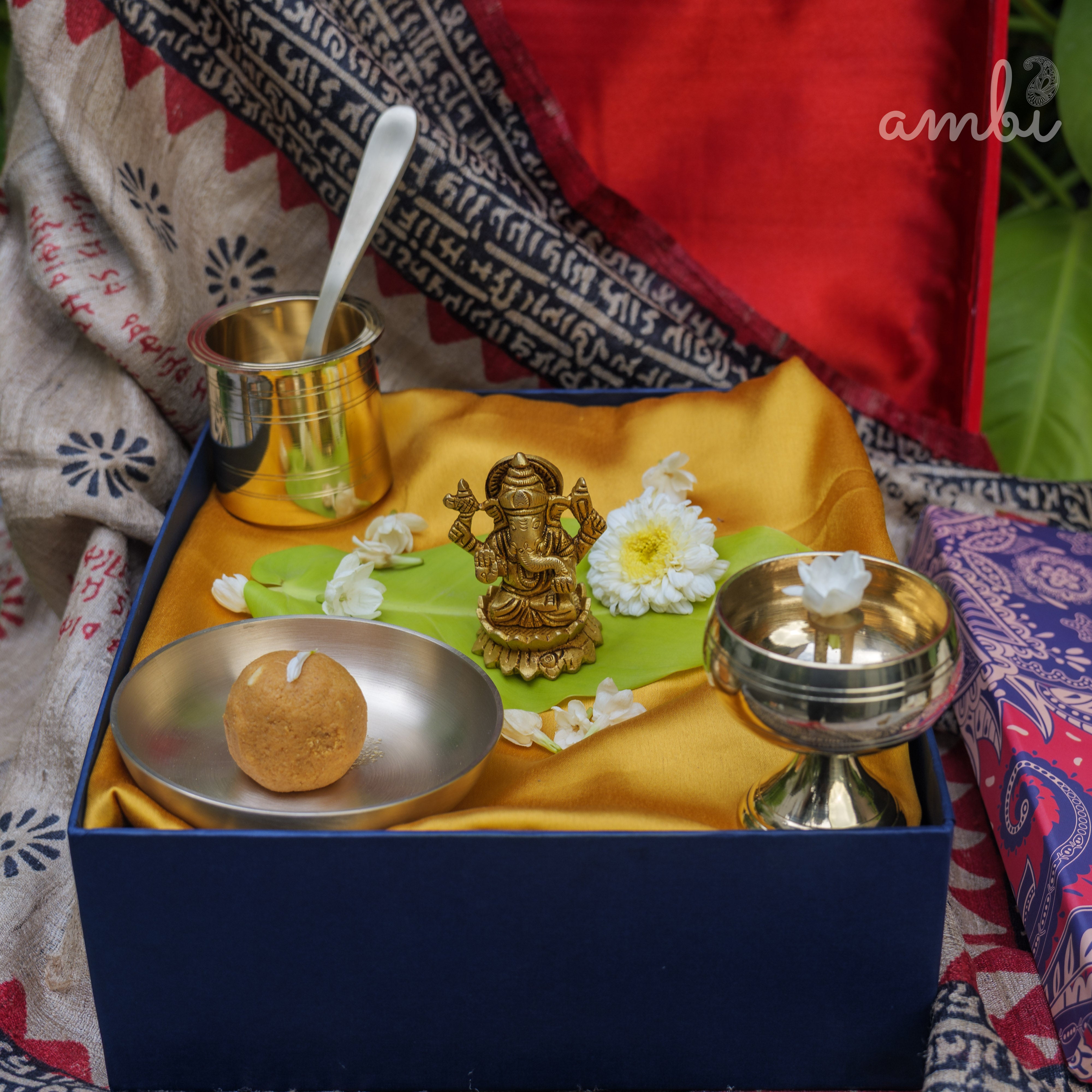 Pure Brass Lord Ganesha Idol - 2.5 inch height