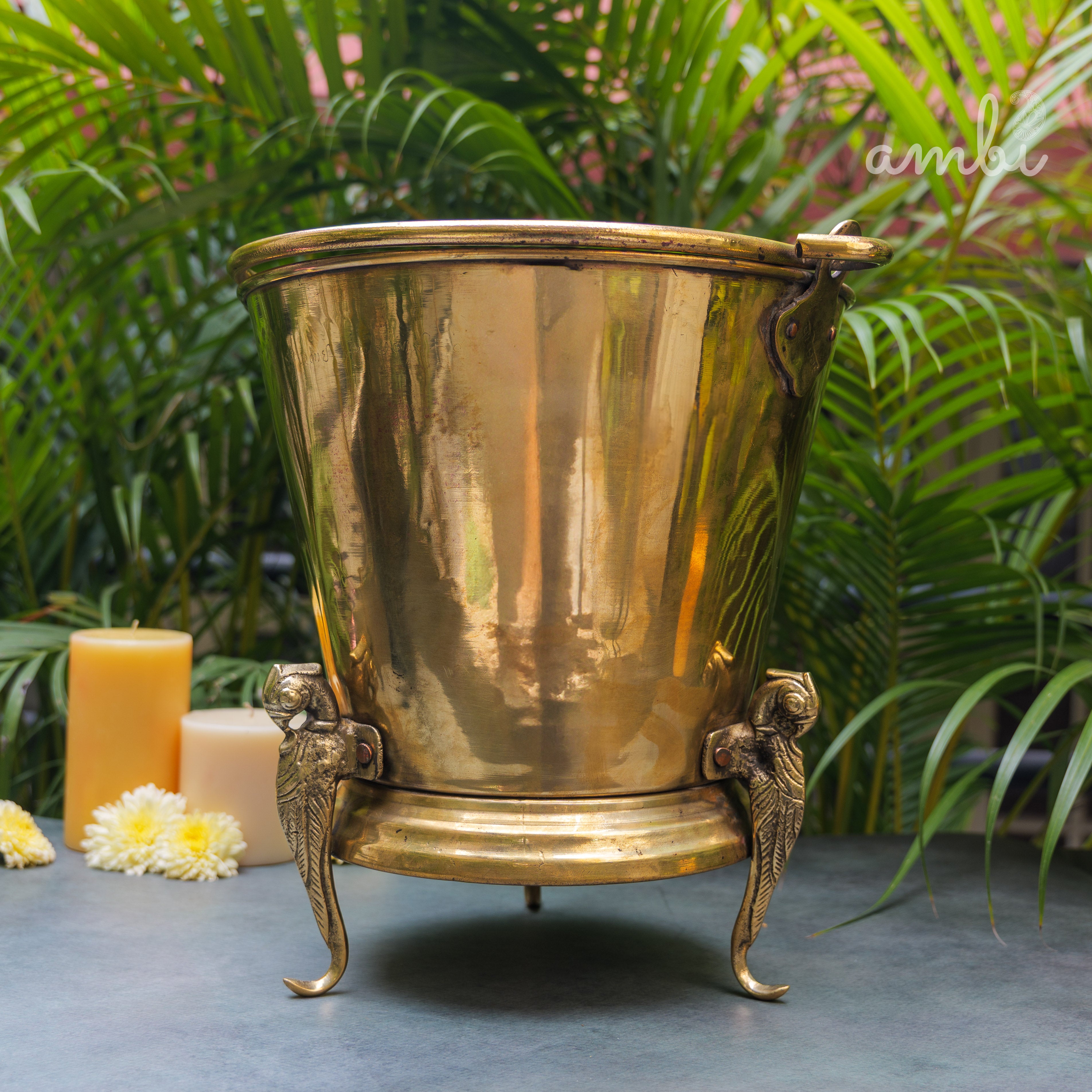 Vintage Brass Balti / Bucket / Vase