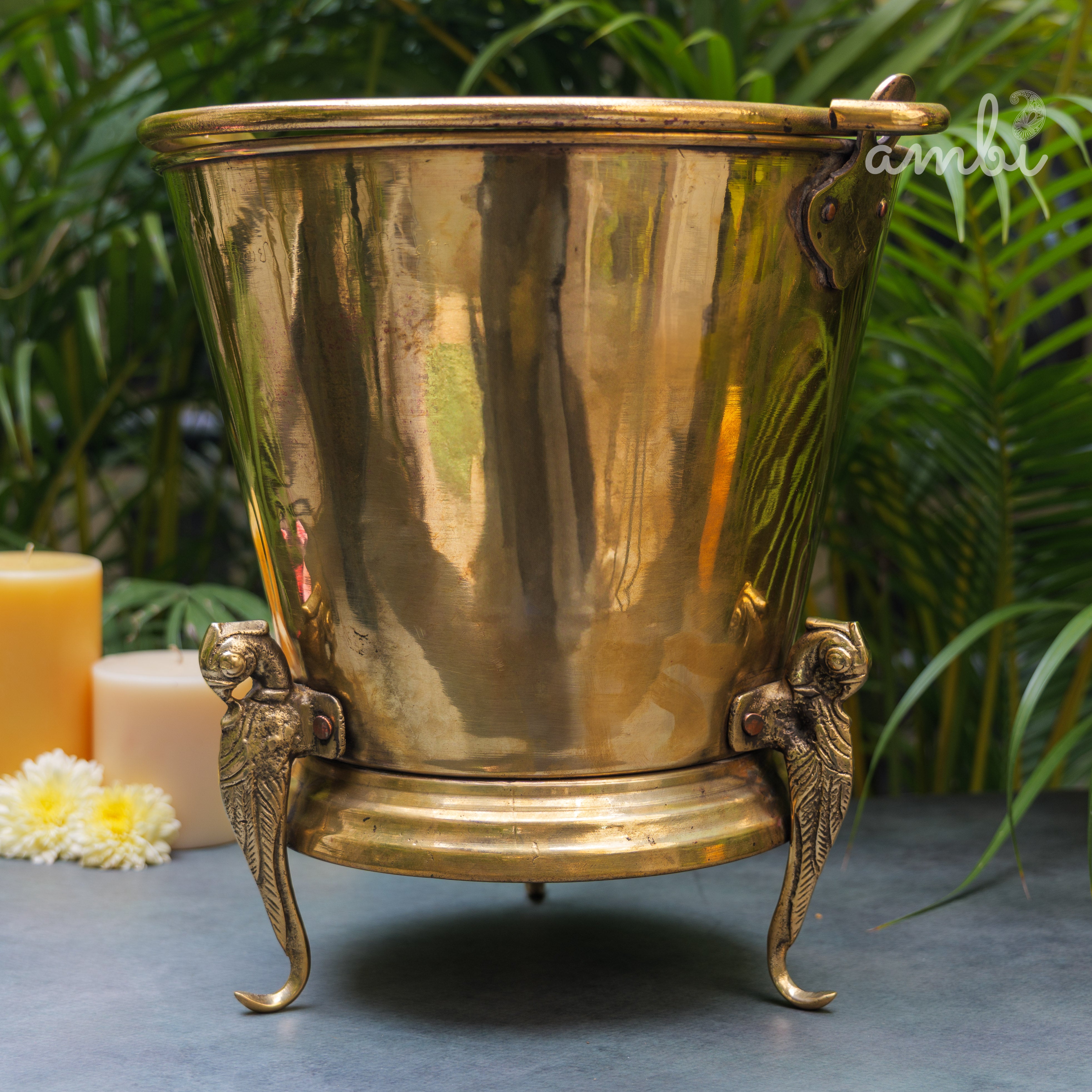 Vintage Brass Balti / Bucket / Vase
