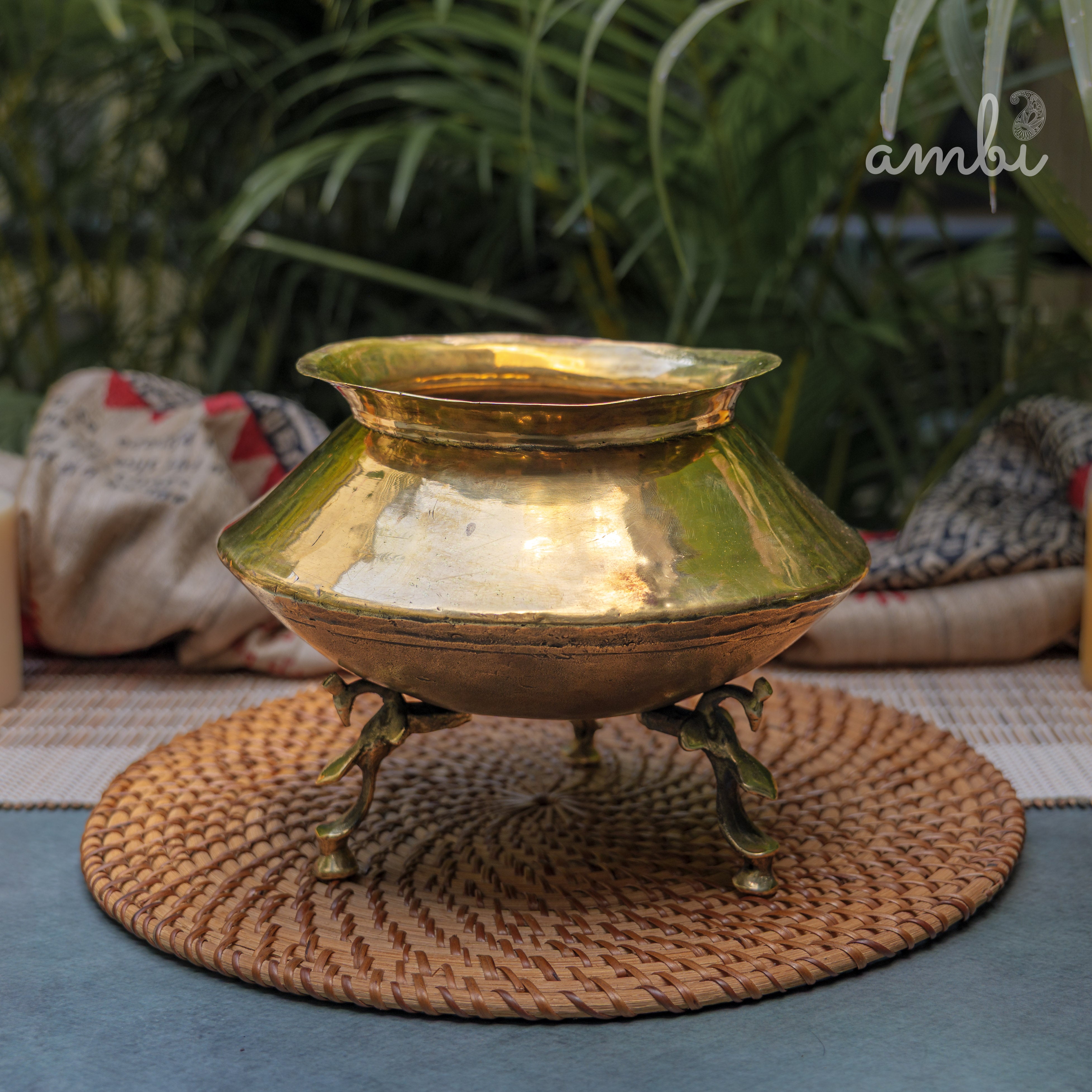 Vintage Water Mataka with Legs - Planter / Vase
