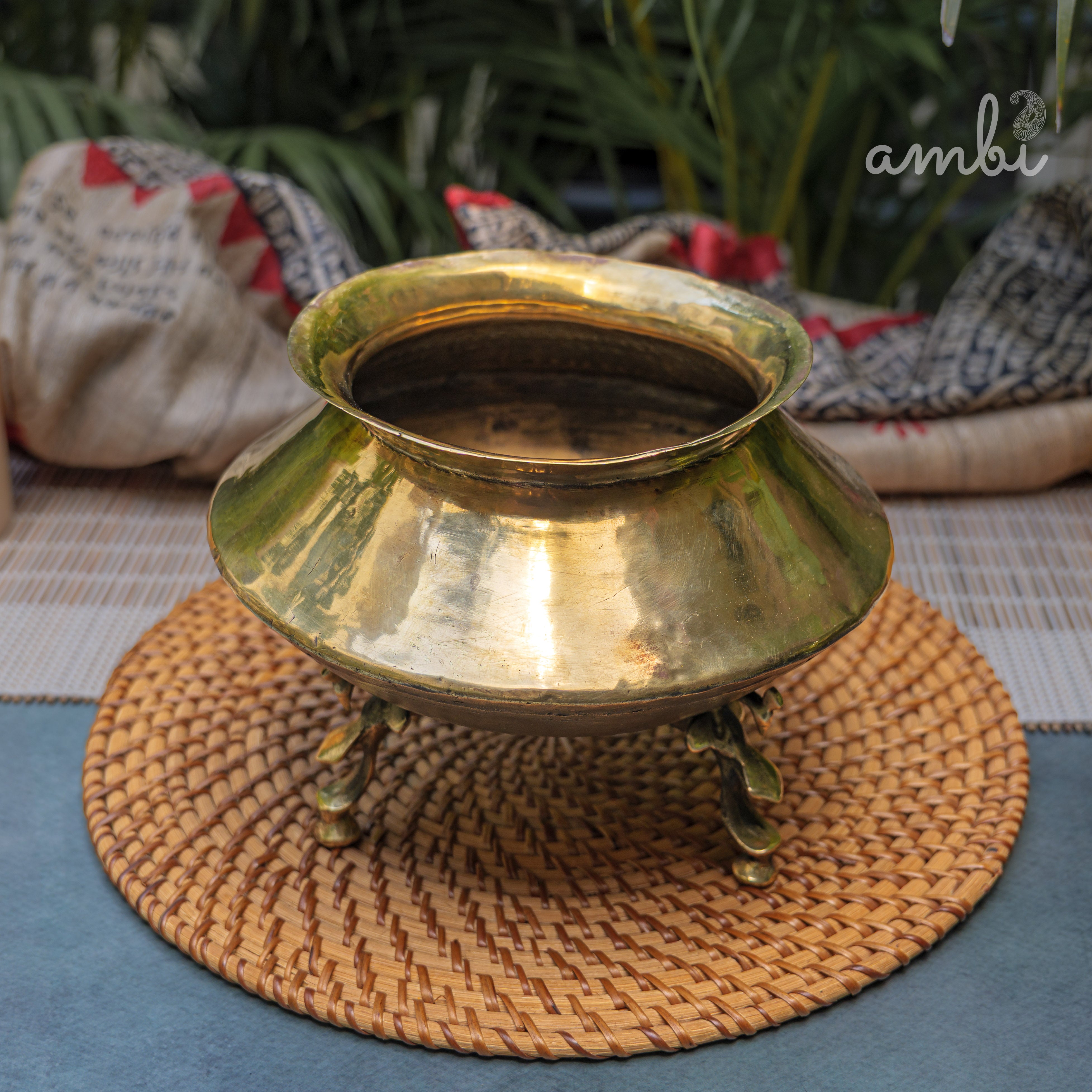 Vintage Water Mataka with Legs - Planter / Vase