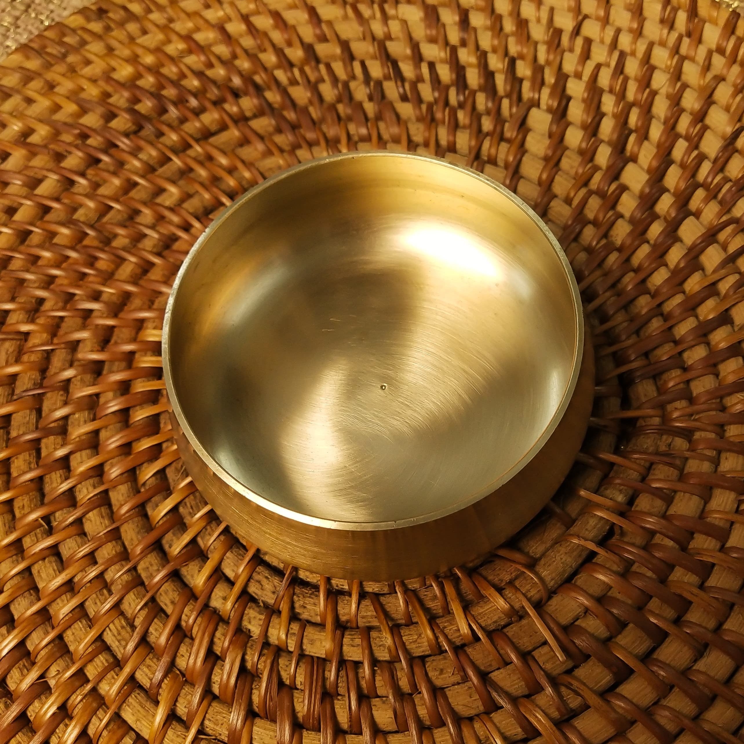 AMBI Pure Kansa  Katori / Bowl For Pooja- 3.5 inches diameter 140 gm