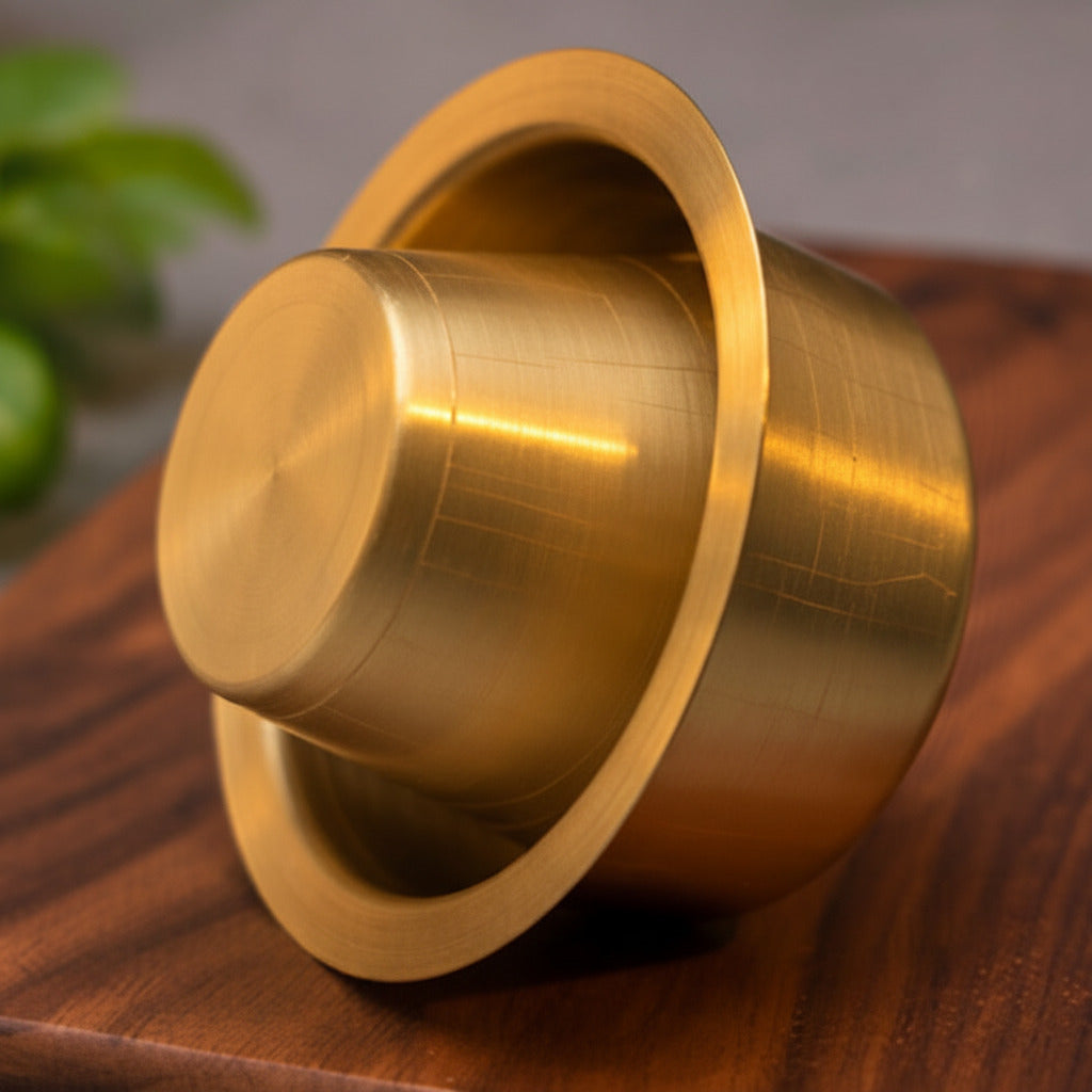 Ambi Pure Brass  Contemporary Dabara Set | Ambi South Indian Morning Raga
