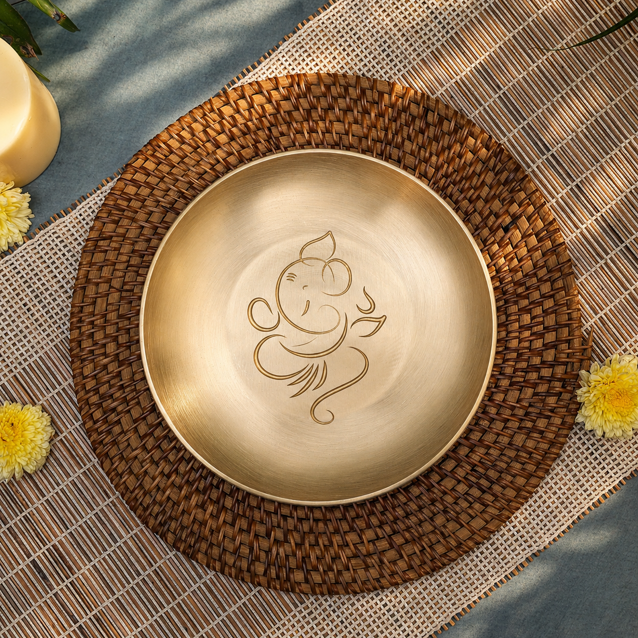 Custom Design Etching on 100% Pure Lead Free Kansa — Personalised by Ambi Home