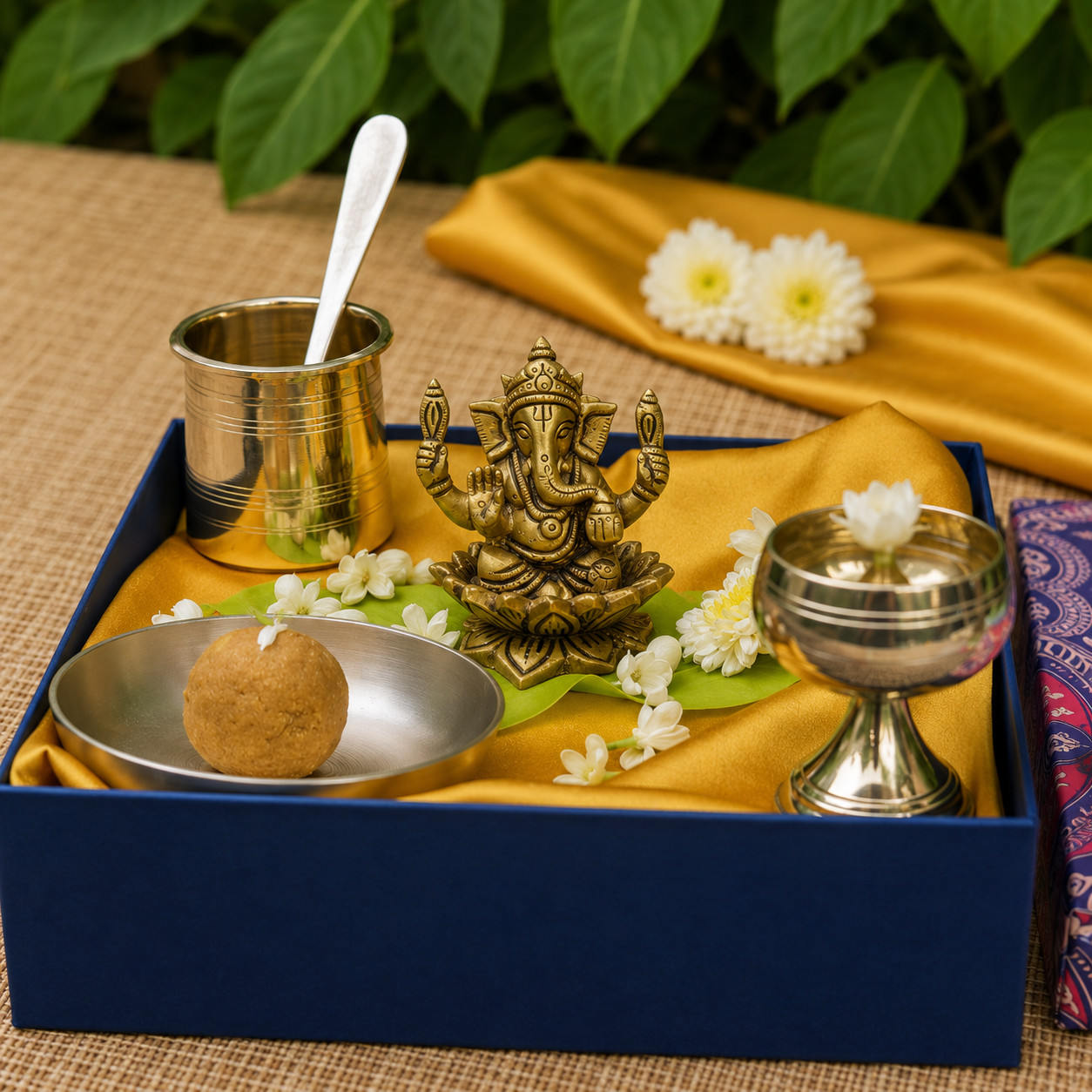 Pure Brass Lord Ganesha Idol - 2.5 inch height